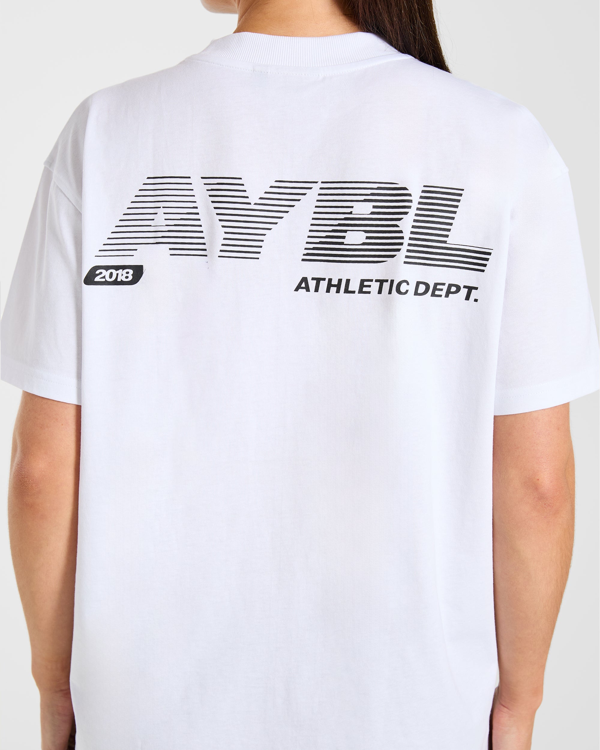 Athletics Department Oversized T Shirt - Weiß