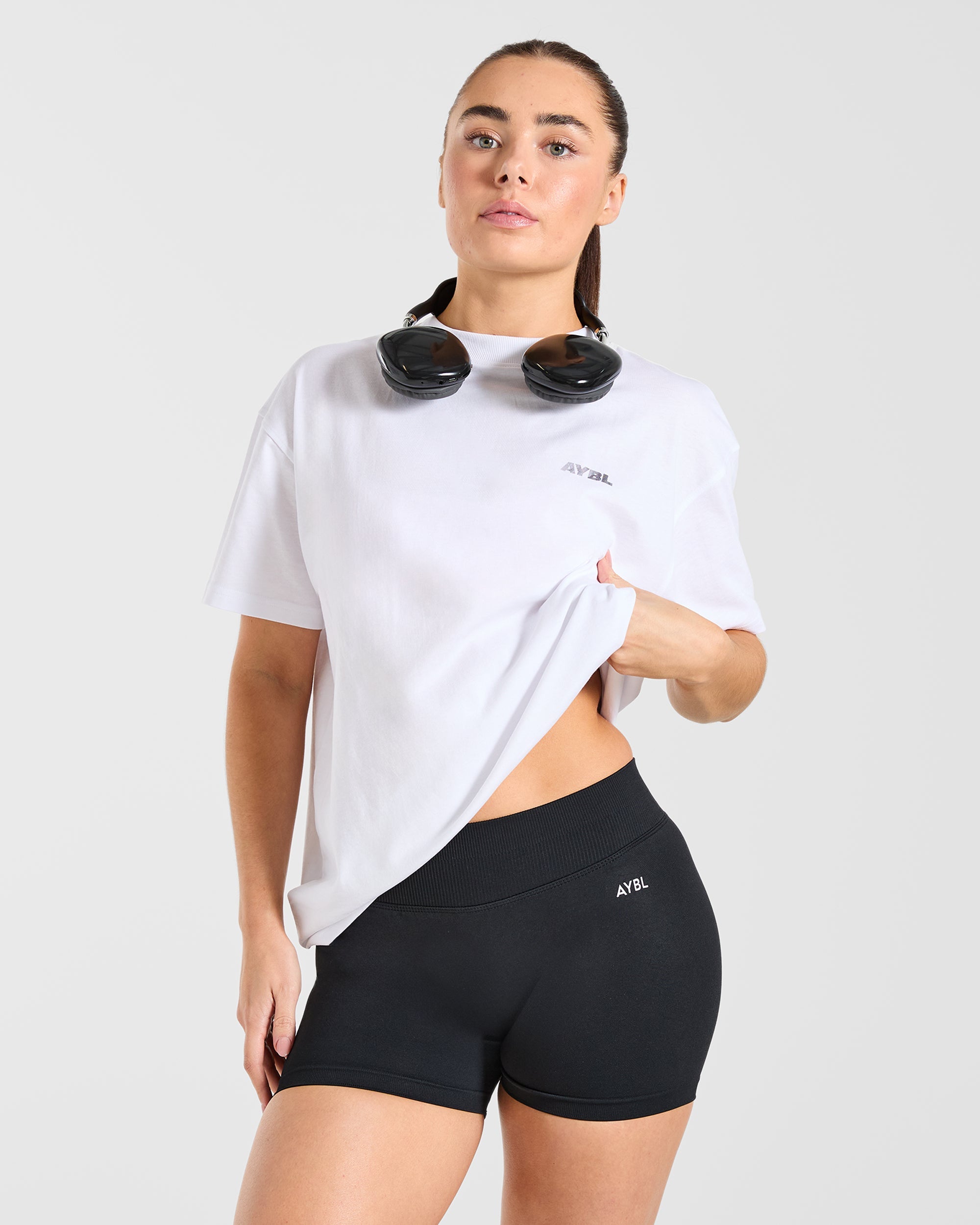 Athletics Department Oversized T Shirt - Weiß