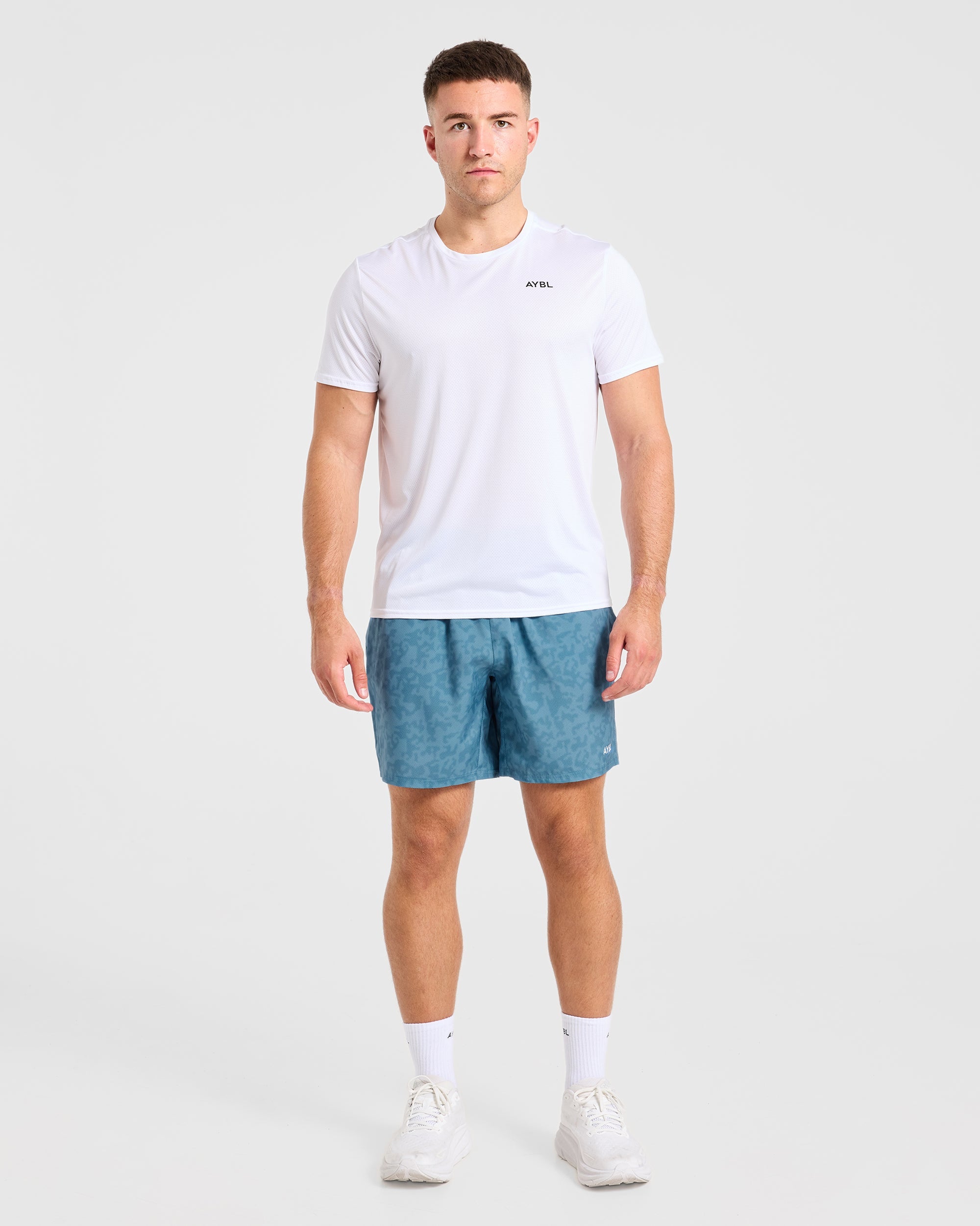 Core 7" Shorts - Blau Camo