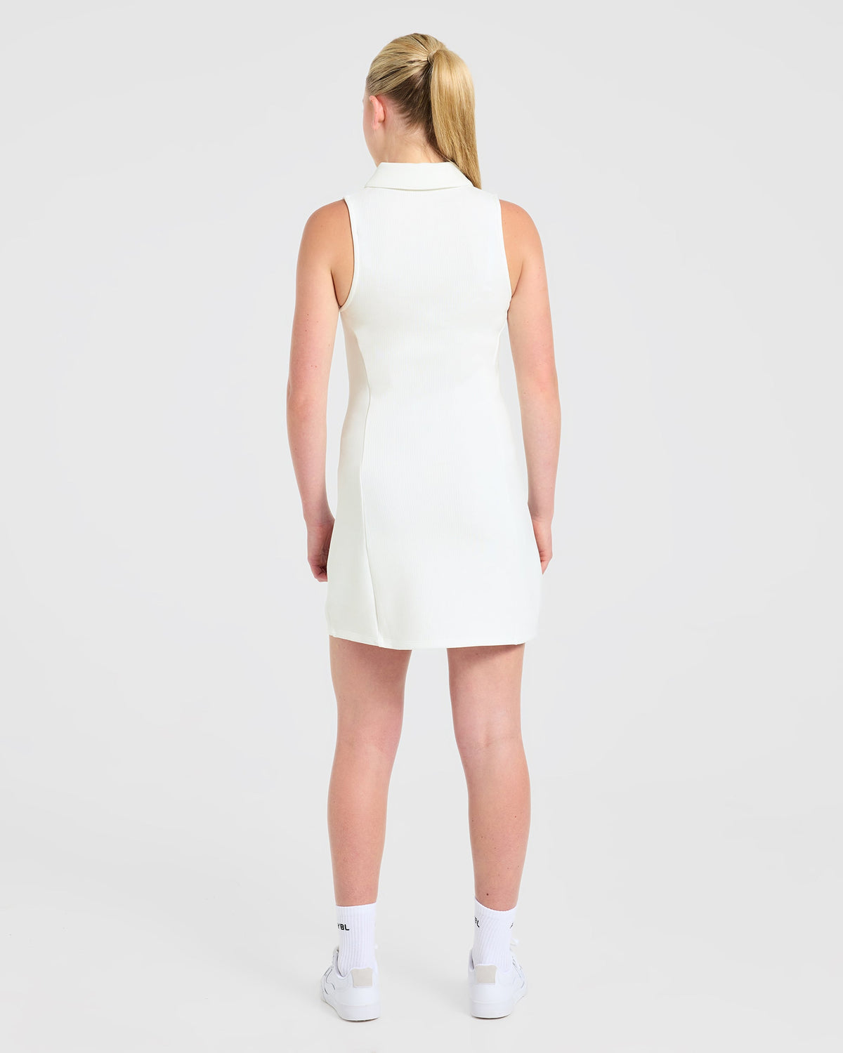 Signature Collar Dress - Weiß