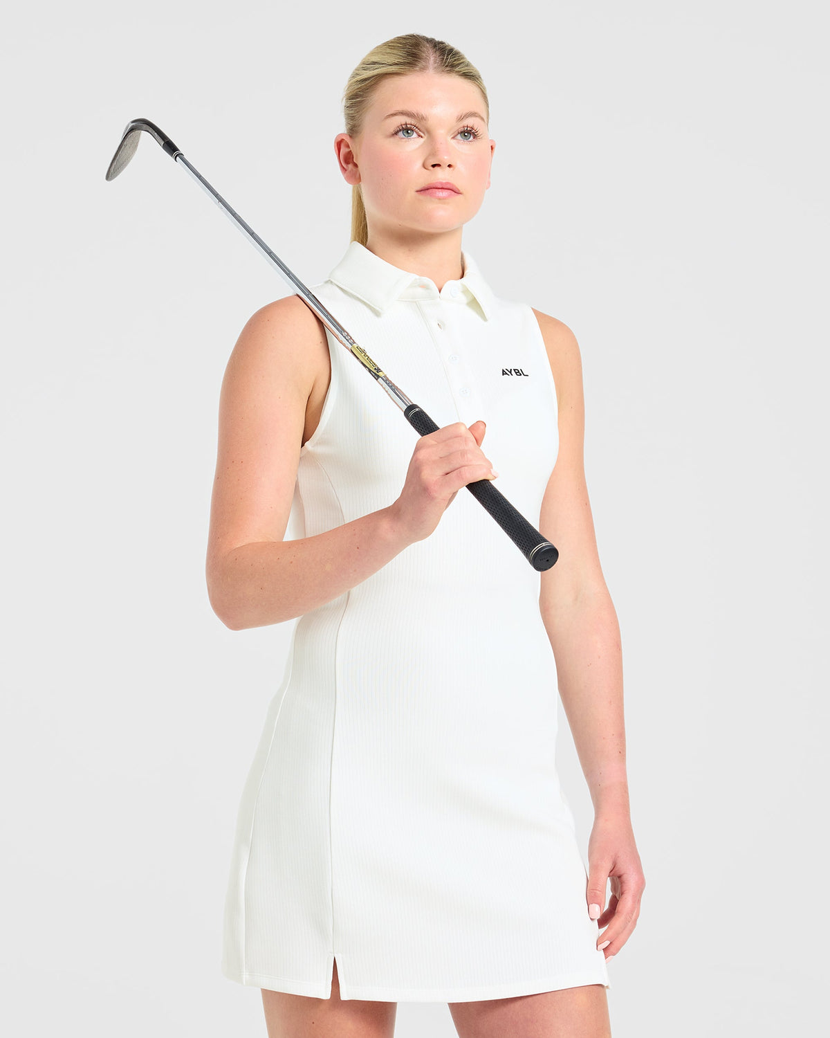 Signature Collar Dress - Weiß
