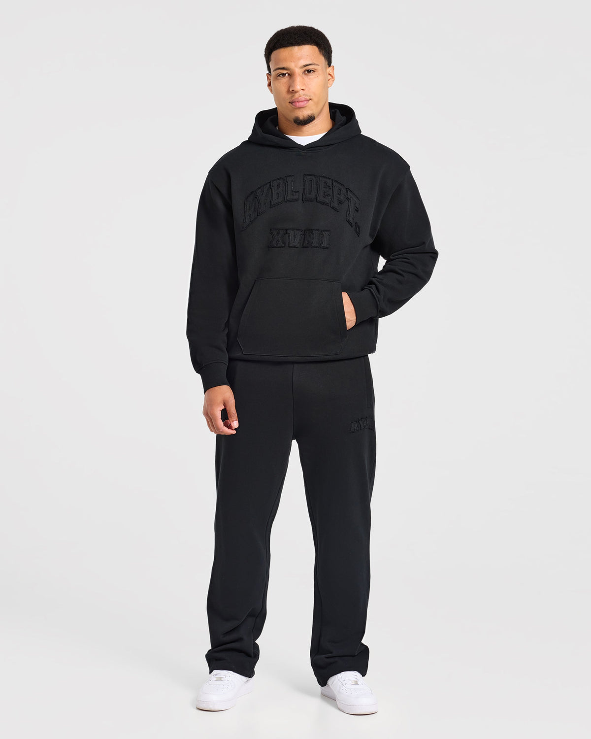 Effortless Oversized Hoodie - Schwarz