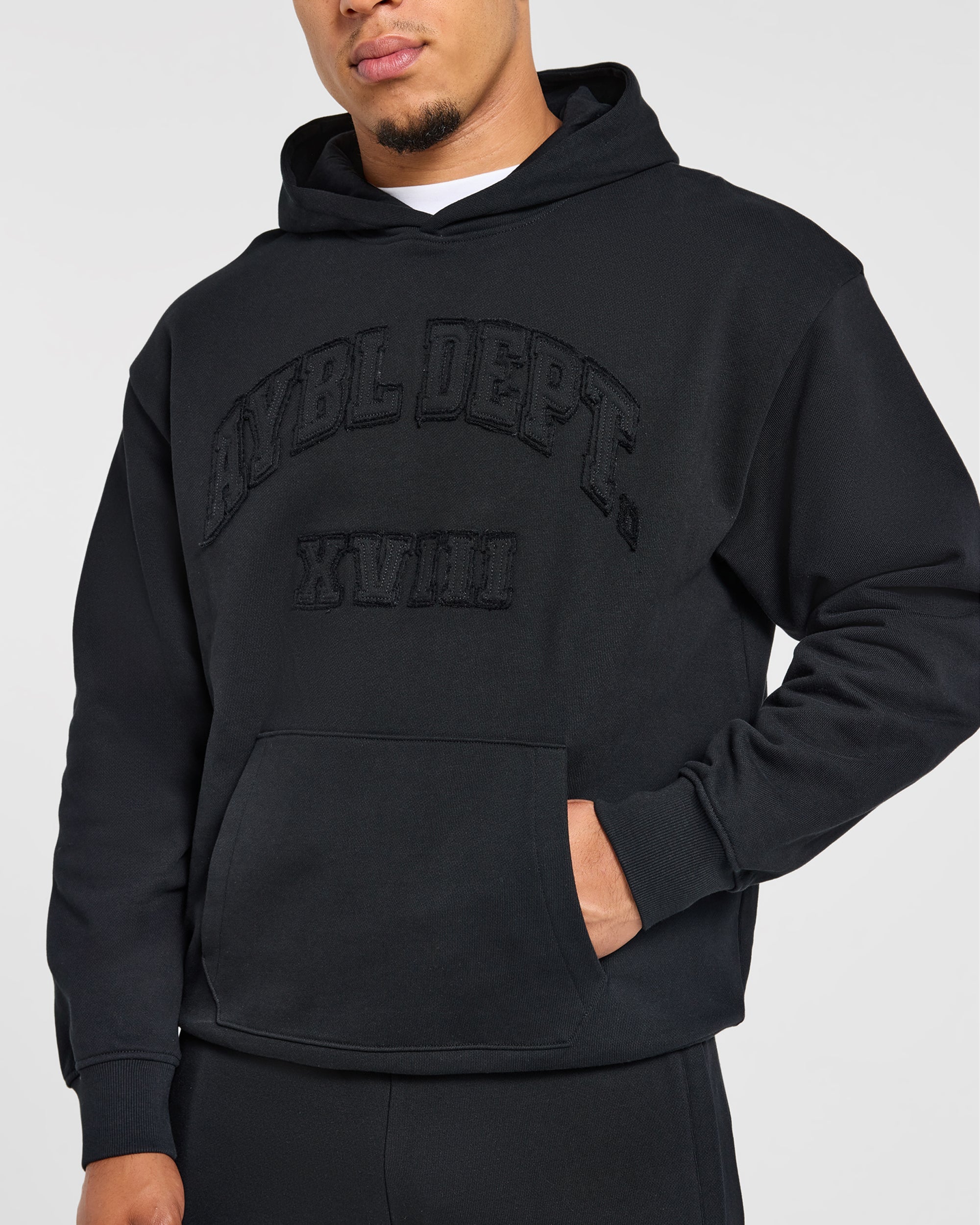 Effortless Oversized Hoodie - Schwarz