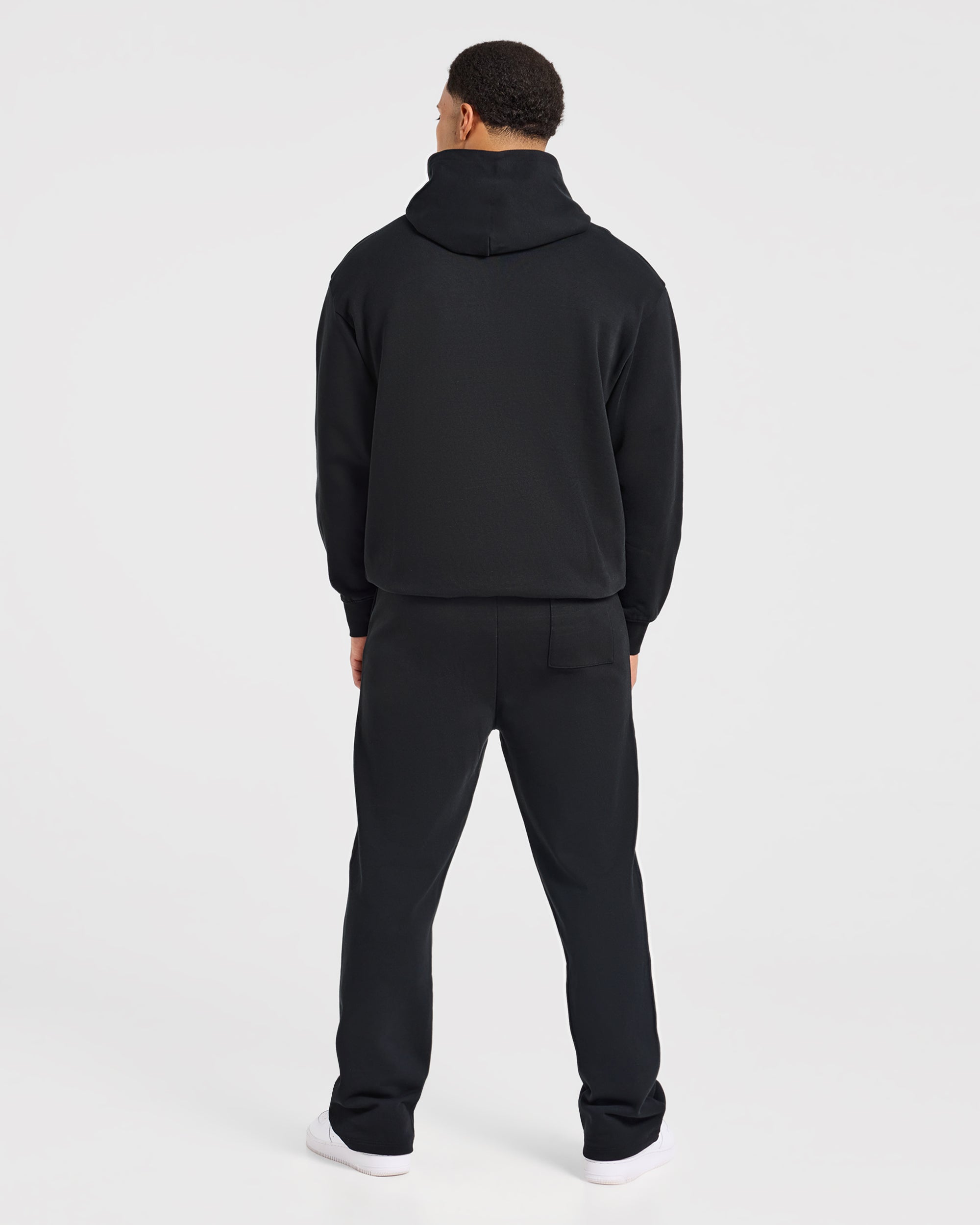 Effortless Oversized Hoodie - Schwarz
