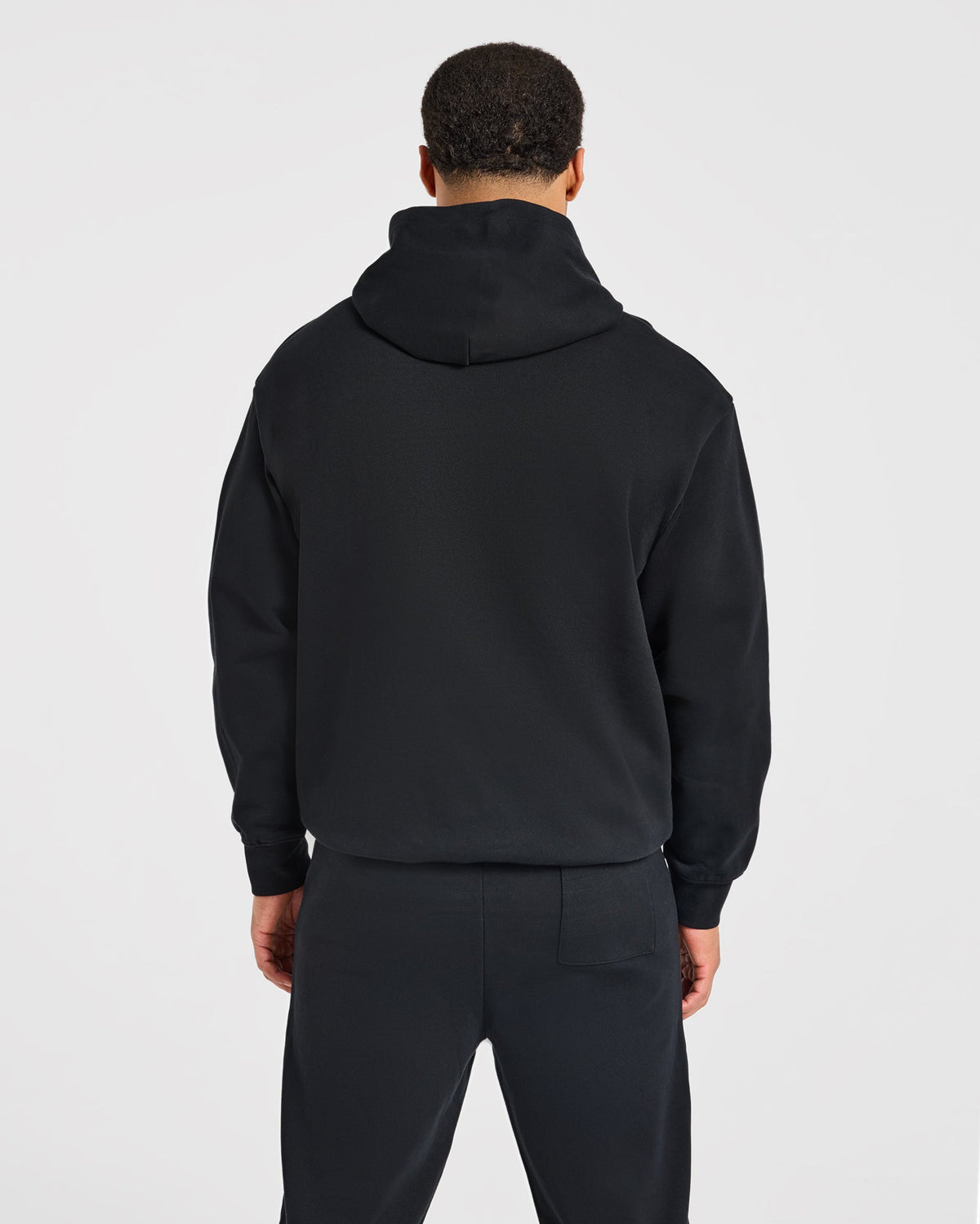 Effortless Oversized Hoodie - Schwarz
