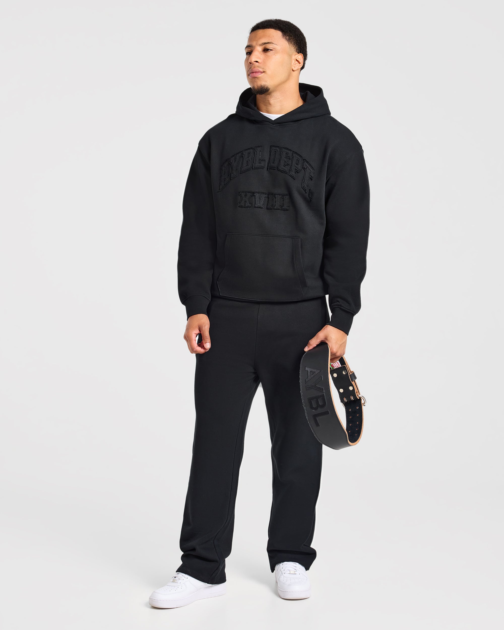 Effortless Oversized Hoodie - Schwarz