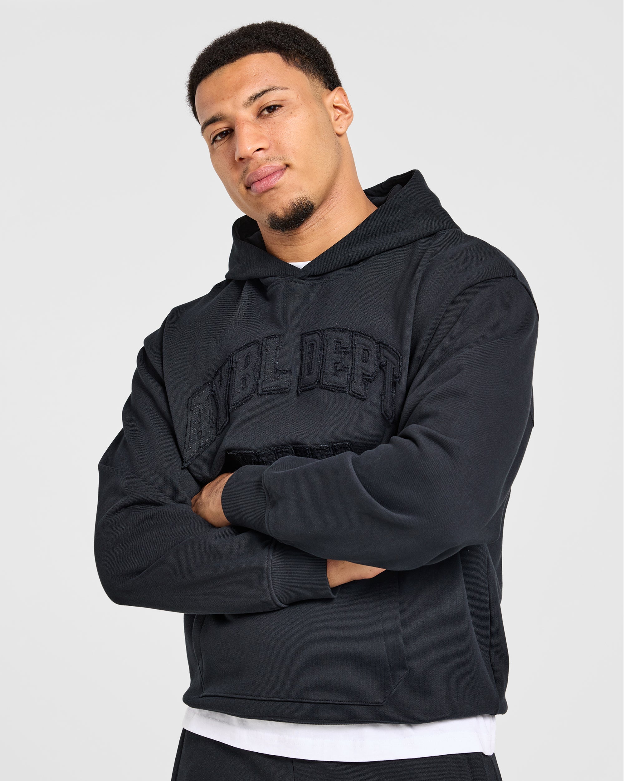Effortless Oversized Hoodie - Schwarz