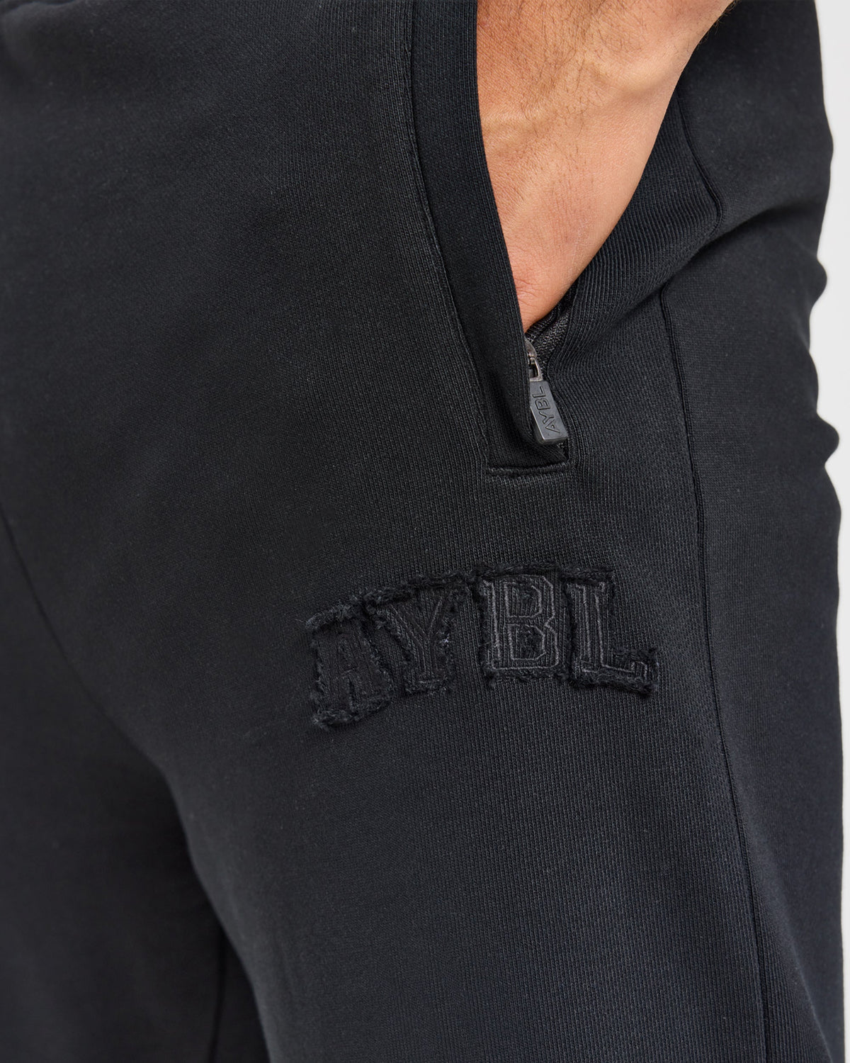 Effortless Oversized Straight Leg Joggers - Schwarz