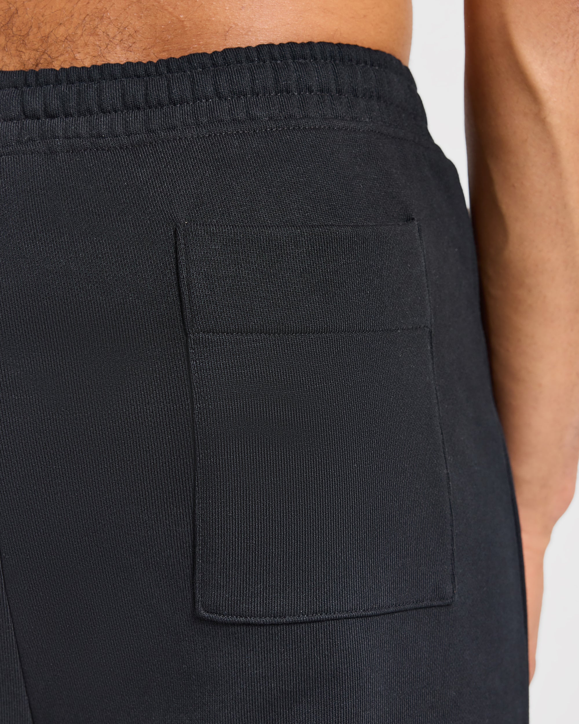 Effortless Oversized Straight Leg Joggers - Schwarz