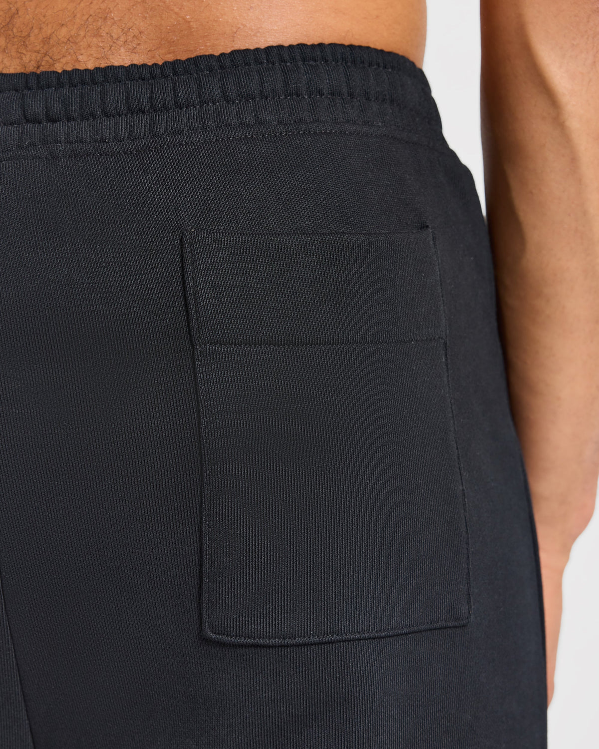 Effortless Oversized Straight Leg Joggers - Schwarz