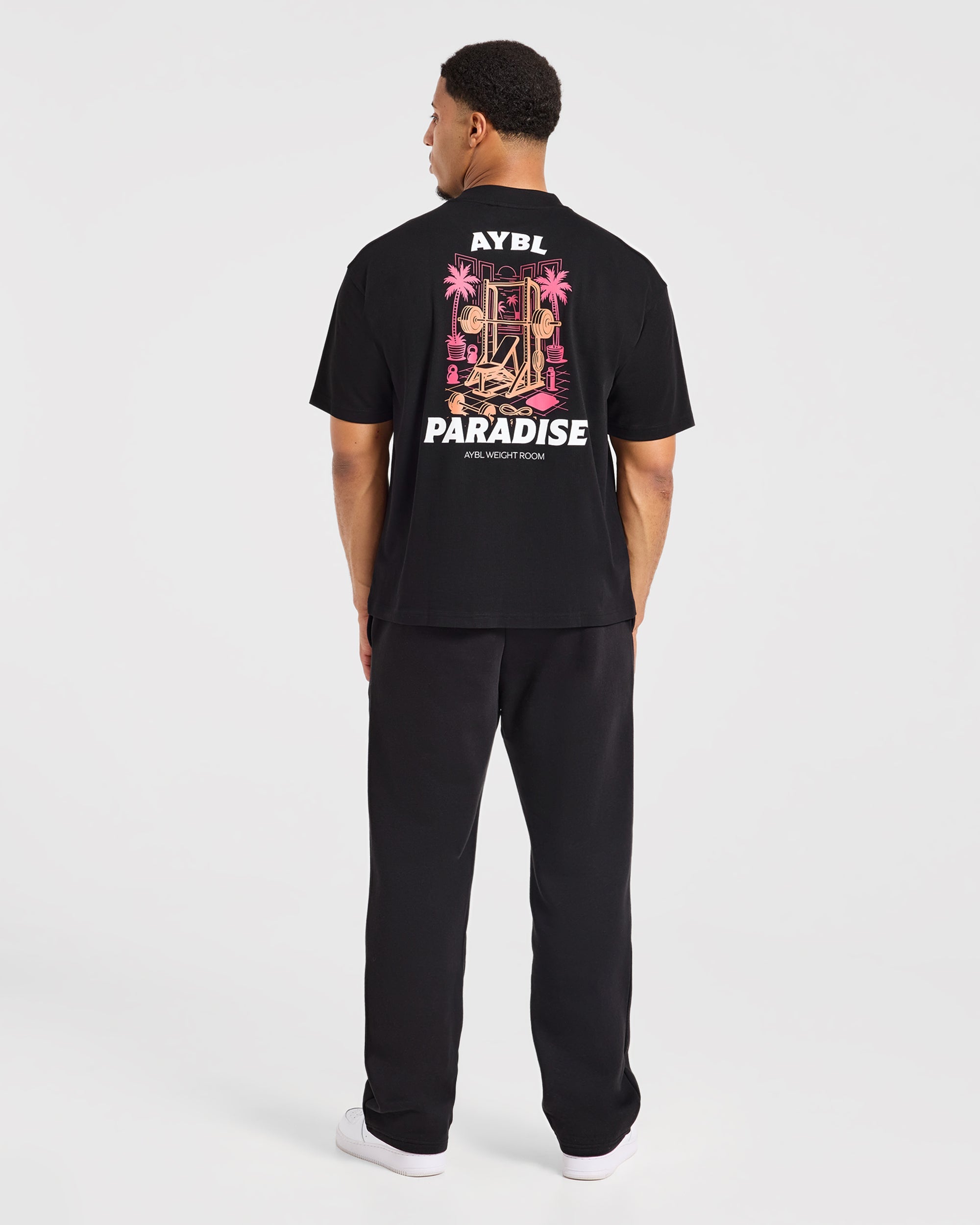 Iron Paradise Oversized T Shirt - Schwarz
