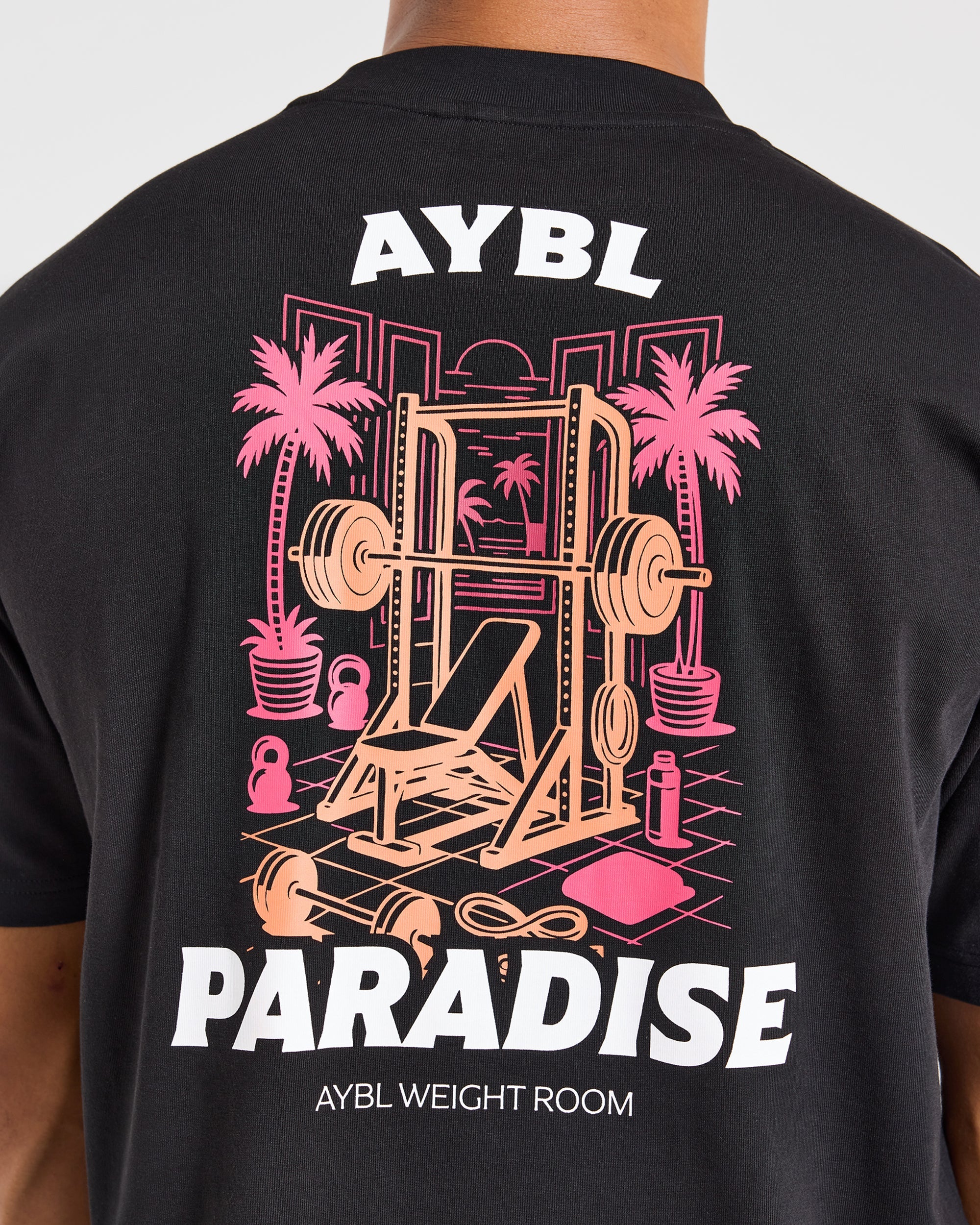 Iron Paradise Oversized T Shirt - Schwarz