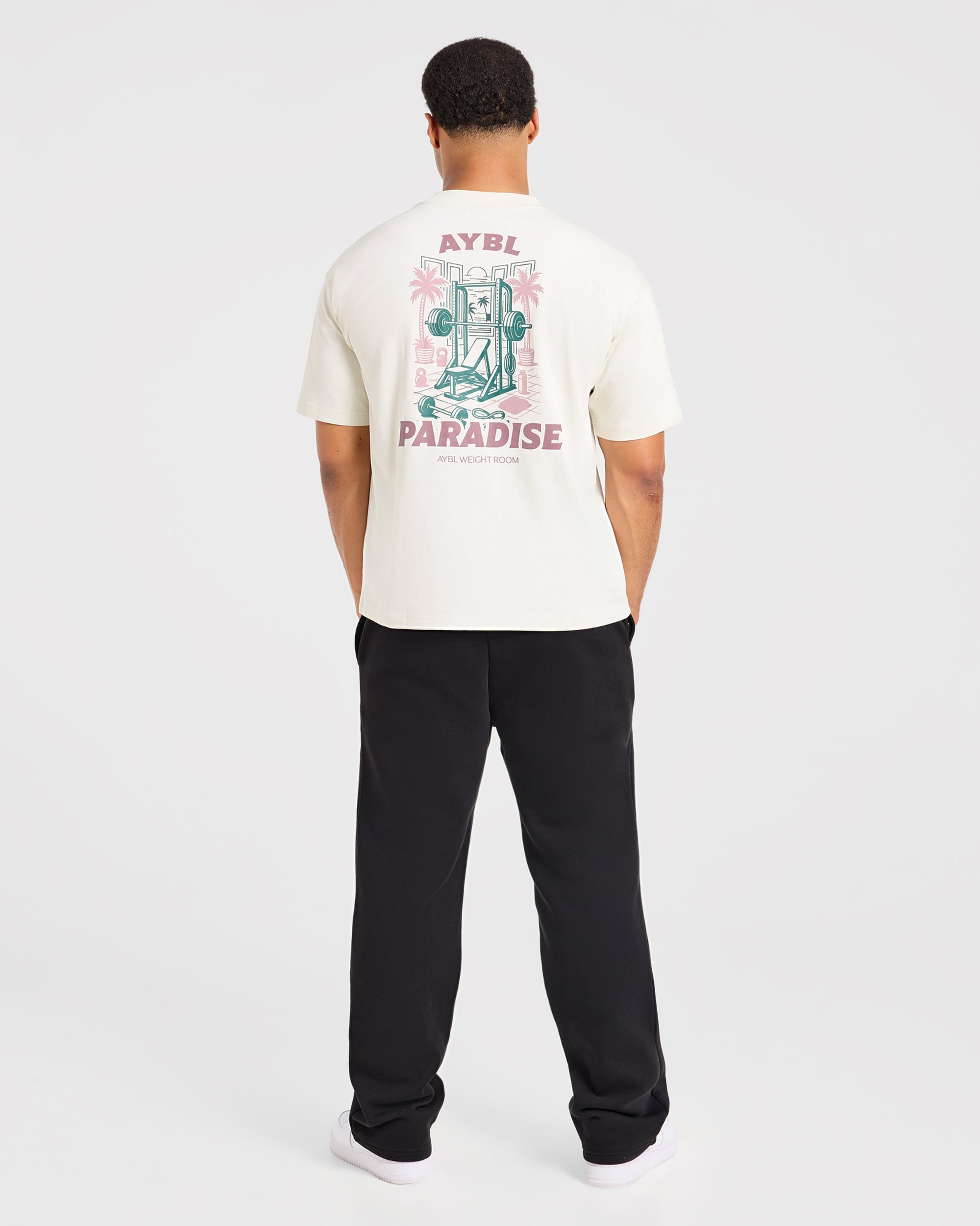 Iron Paradise Oversized T Shirt - Off Weiß