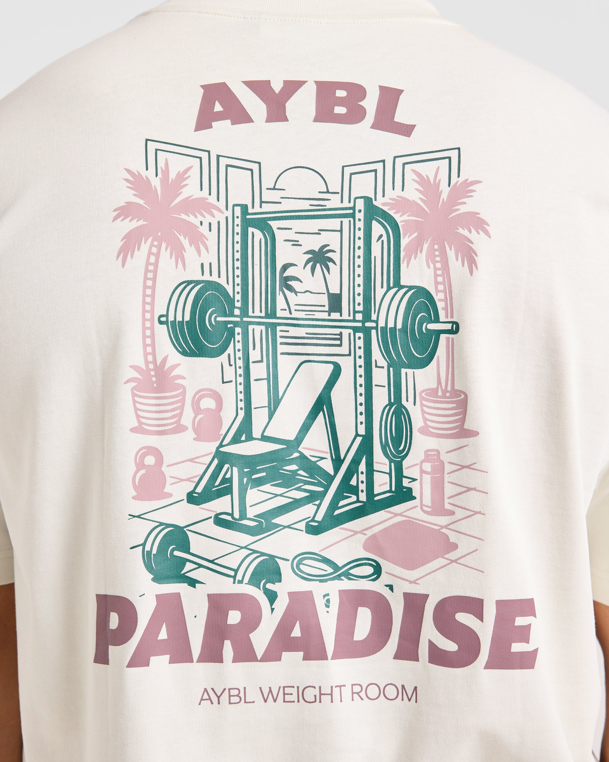 Iron Paradise Oversized T Shirt - Off Weiß