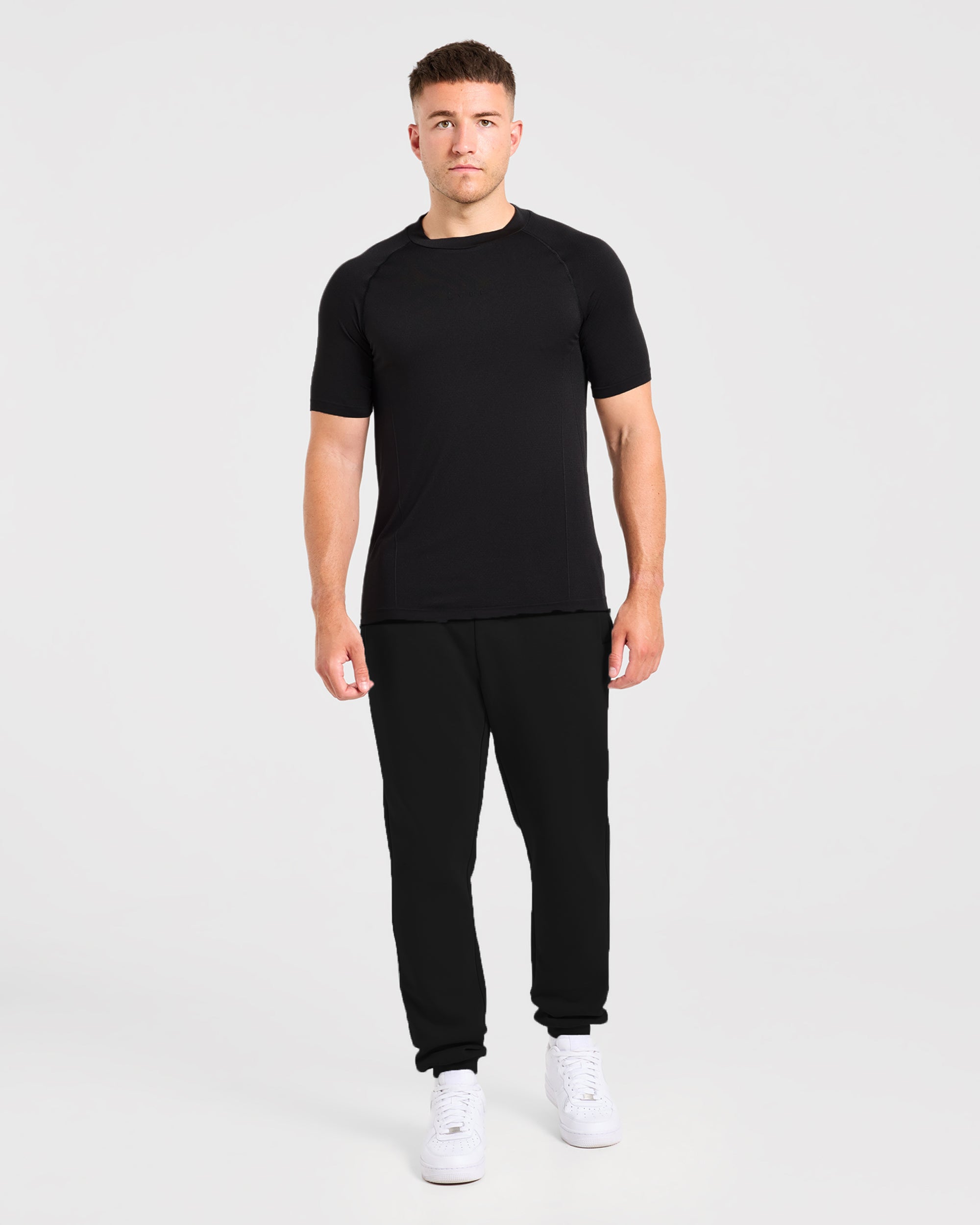 Reinforce Performance Seamless T Shirt - Schwarz