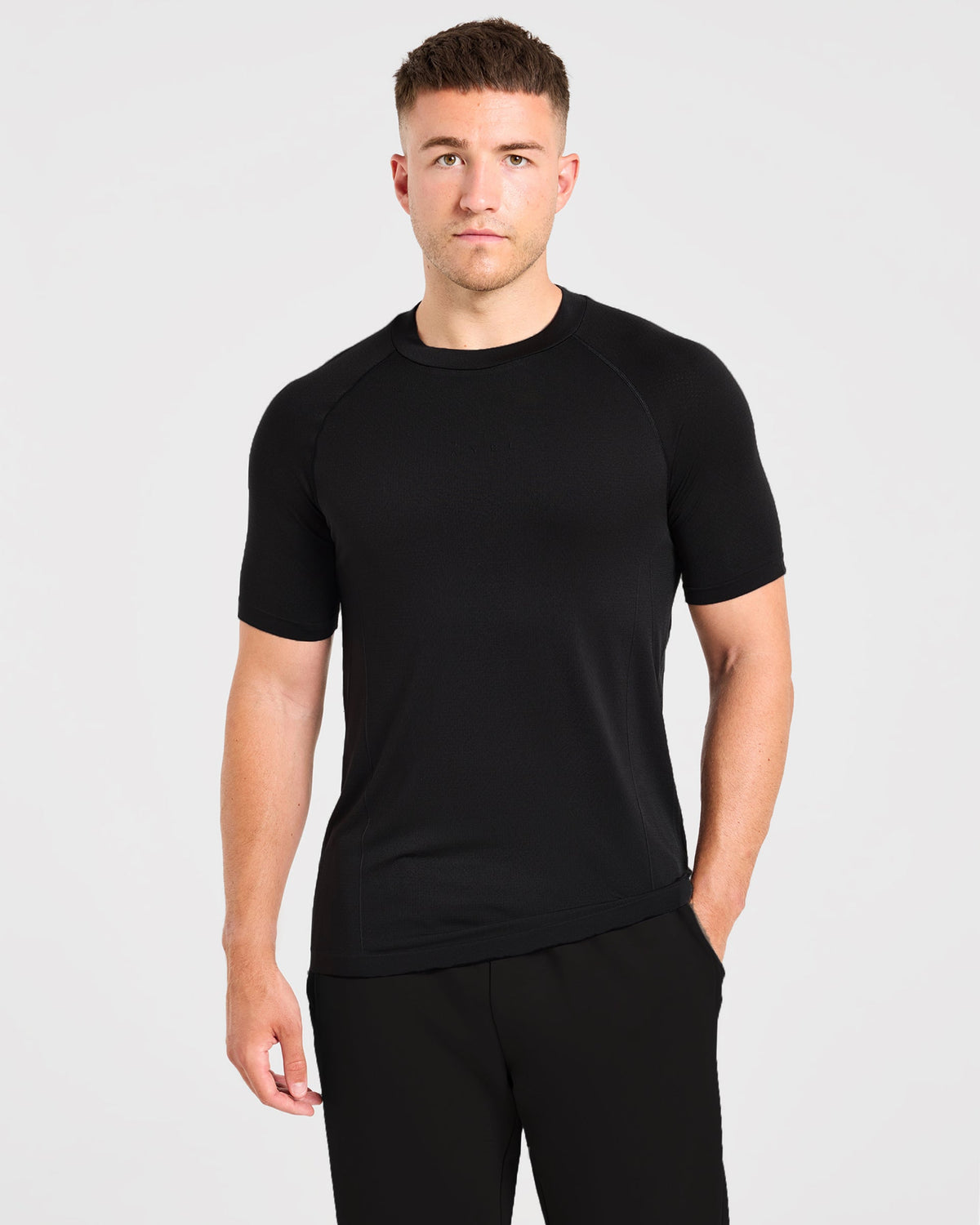 Reinforce Performance Seamless T Shirt - Schwarz