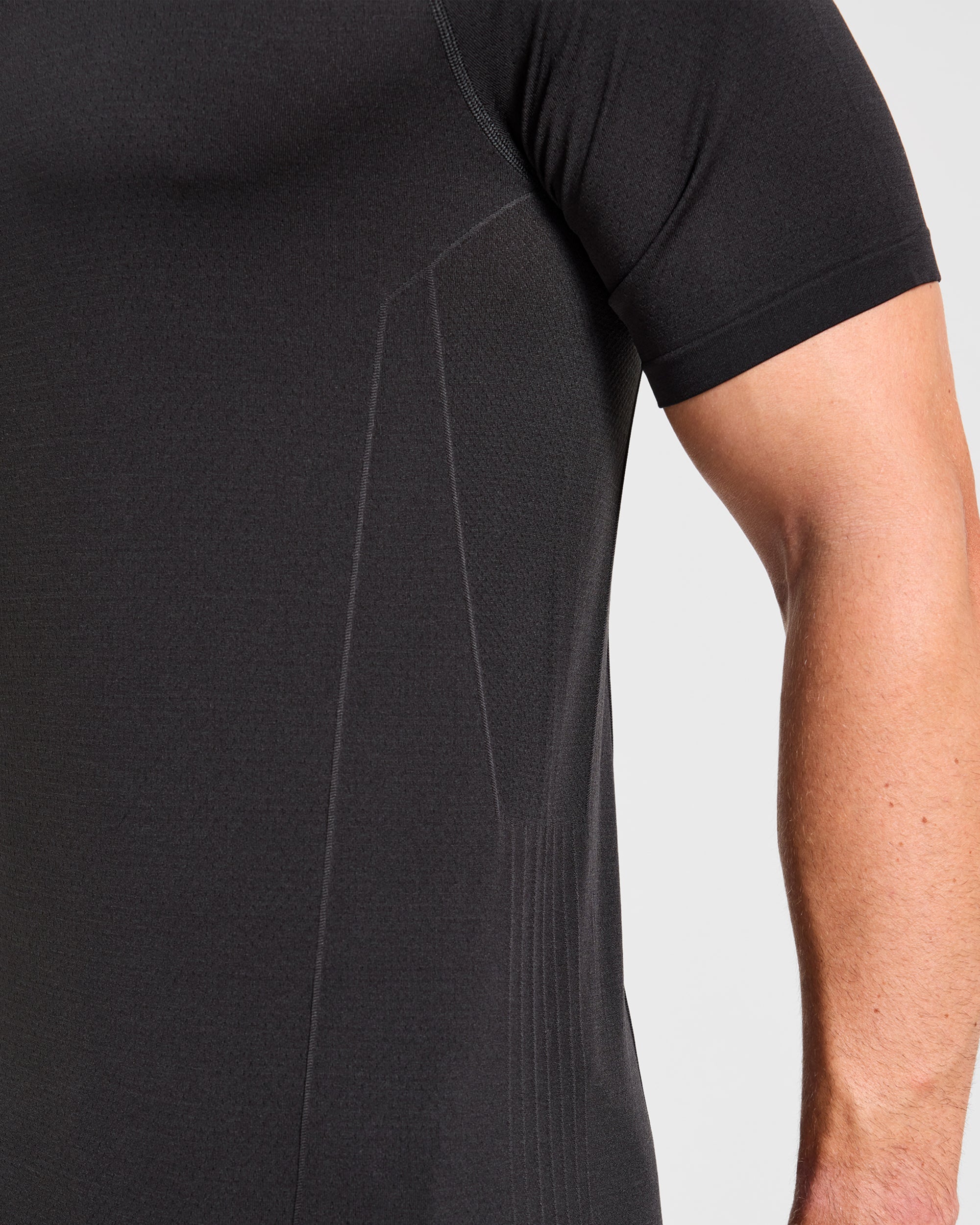 Reinforce Performance Seamless T Shirt - Schwarz