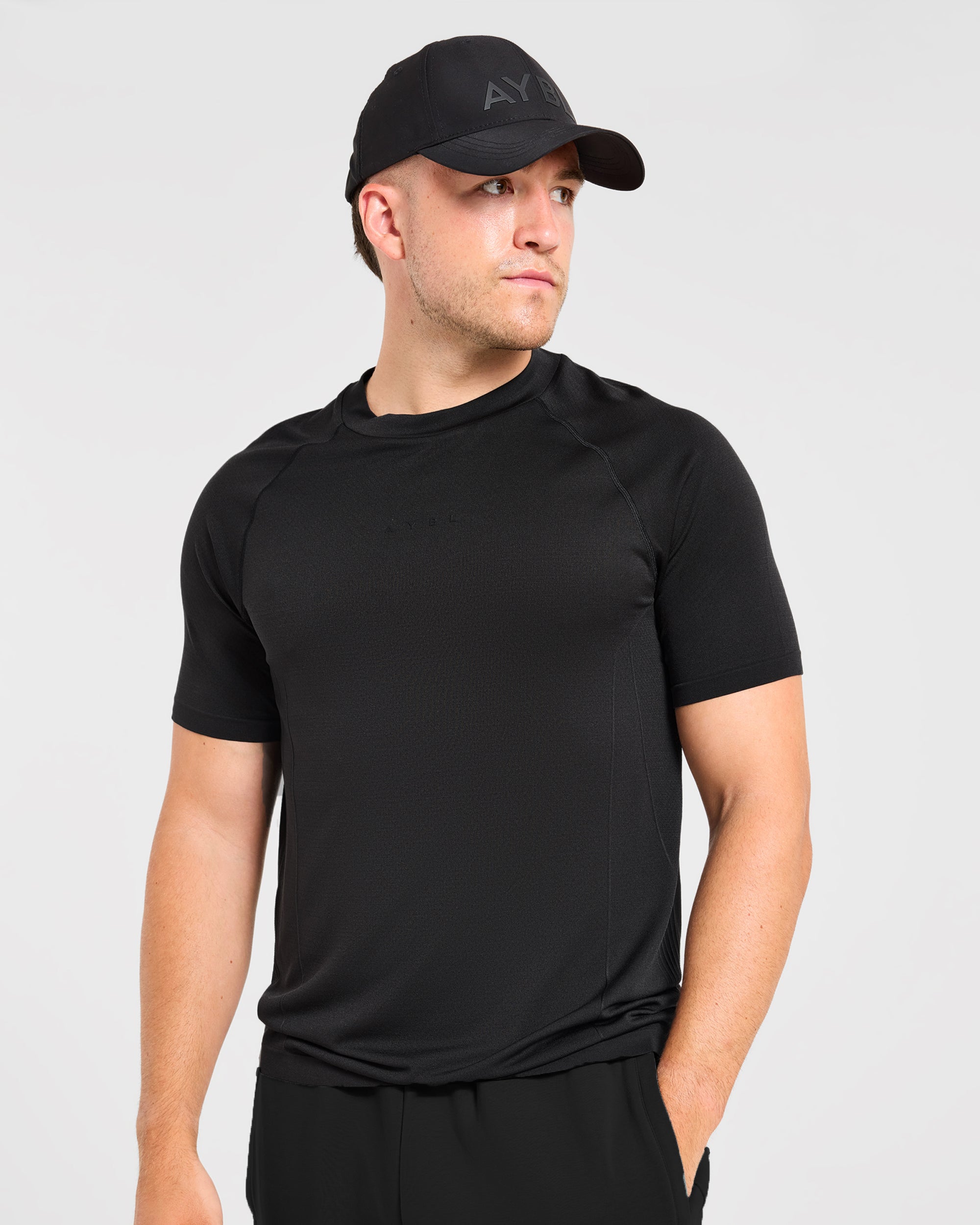 Reinforce Performance Seamless T Shirt - Schwarz