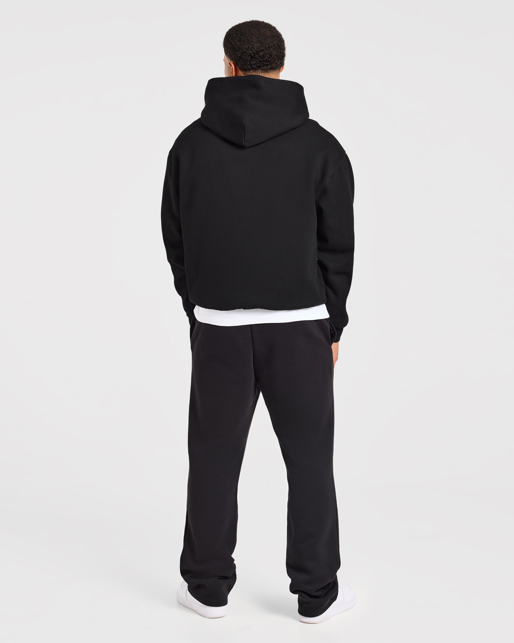 Essential Oversized Hoodie - Schwarz