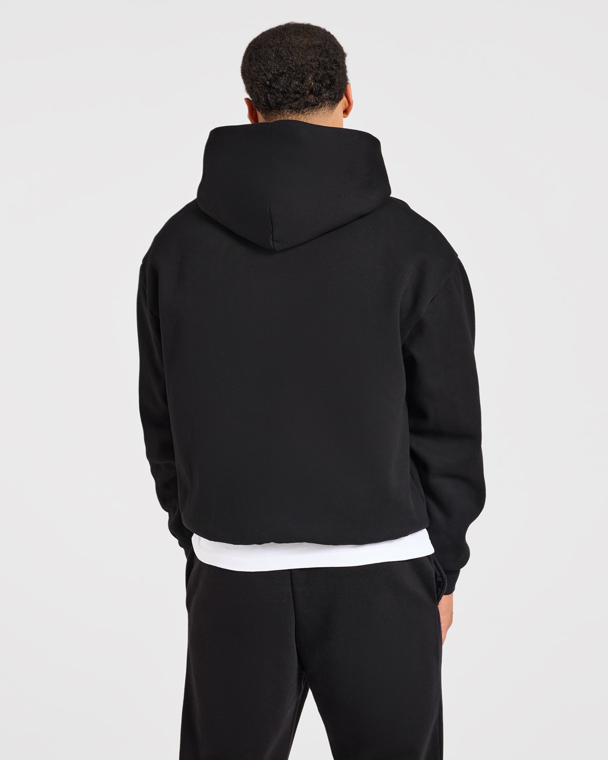 Essential Oversized Hoodie - Schwarz
