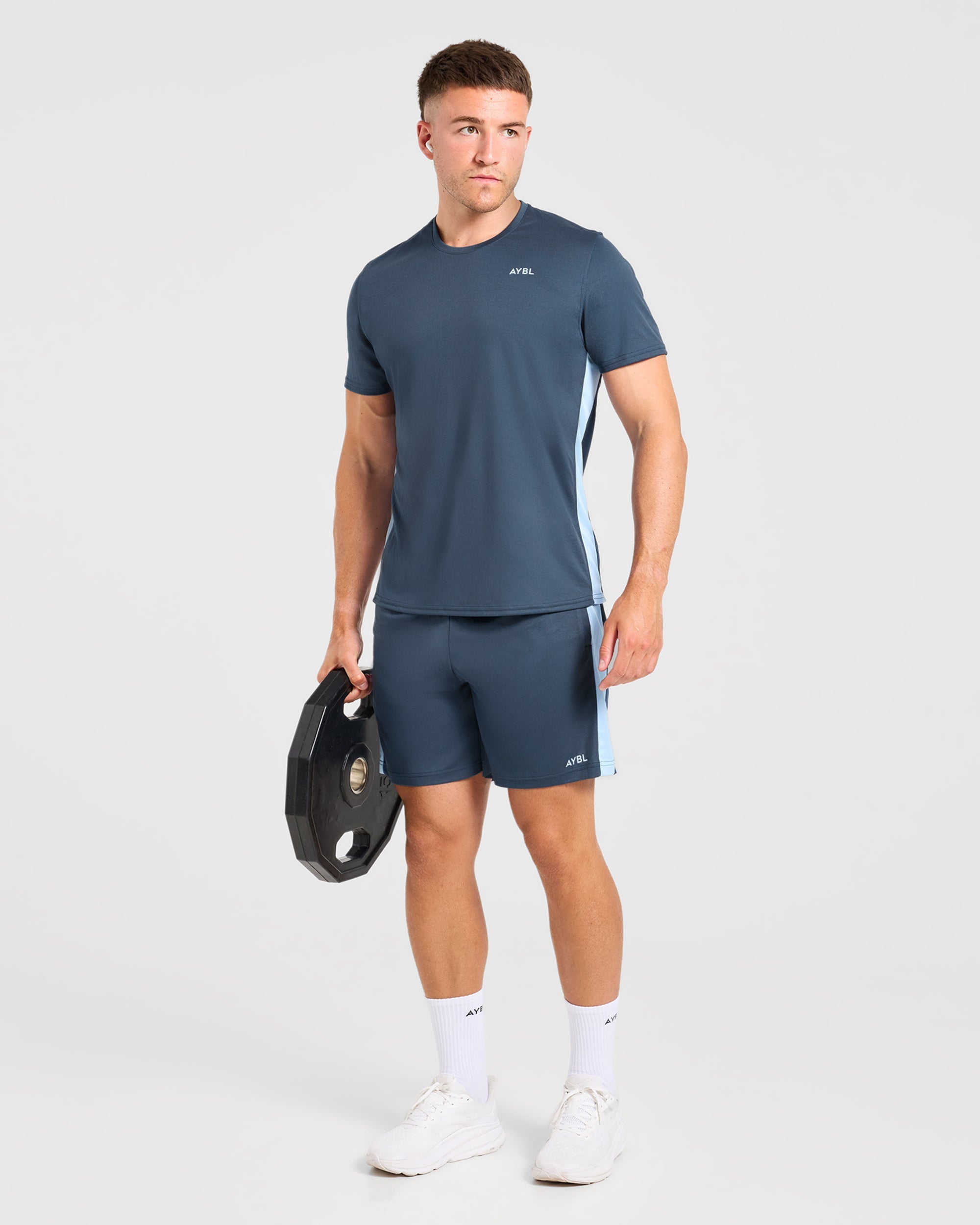 Active Shorts - Muted Navy/Light Blau
