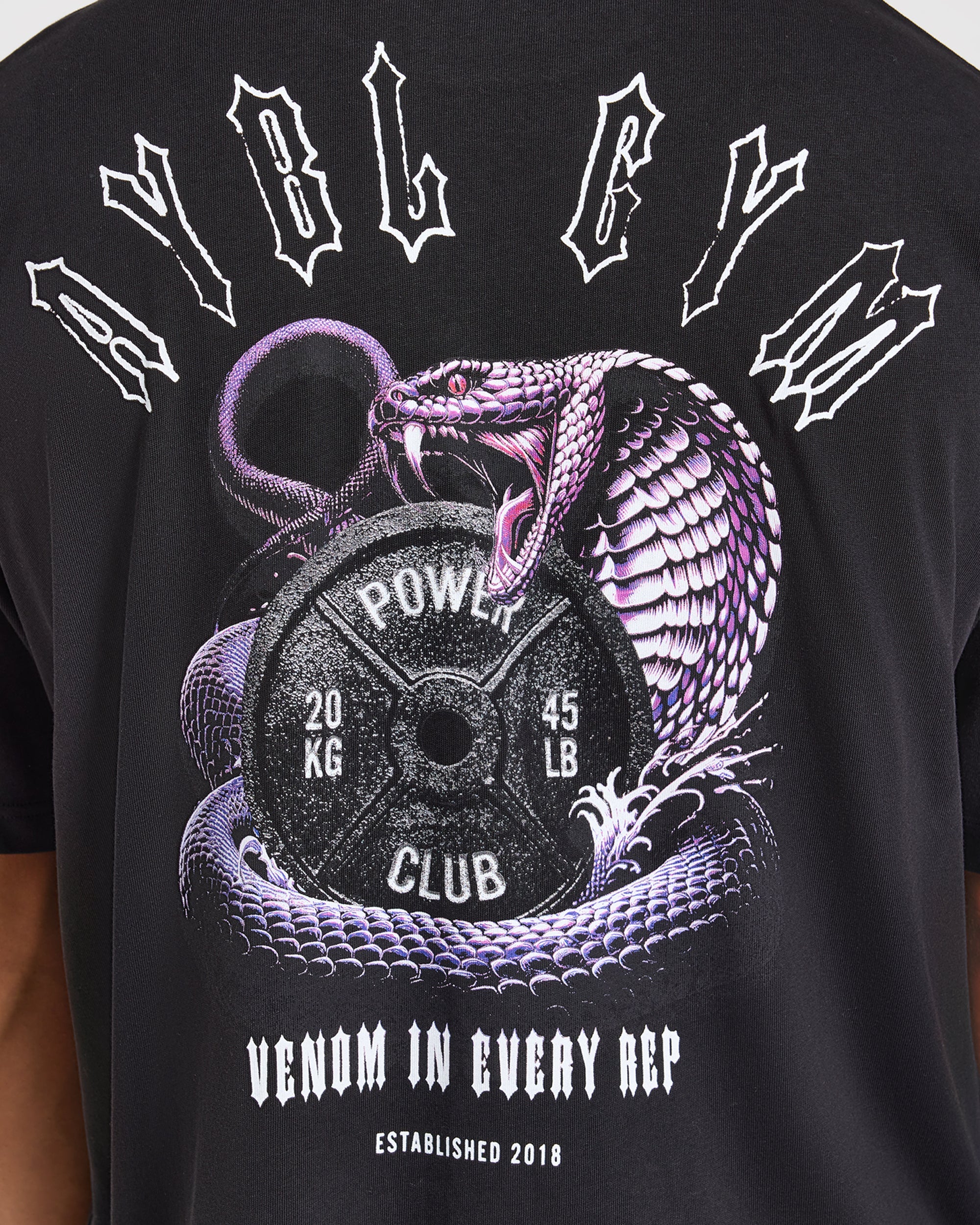 Venom In Every Rep Oversized T Shirt - Schwarz