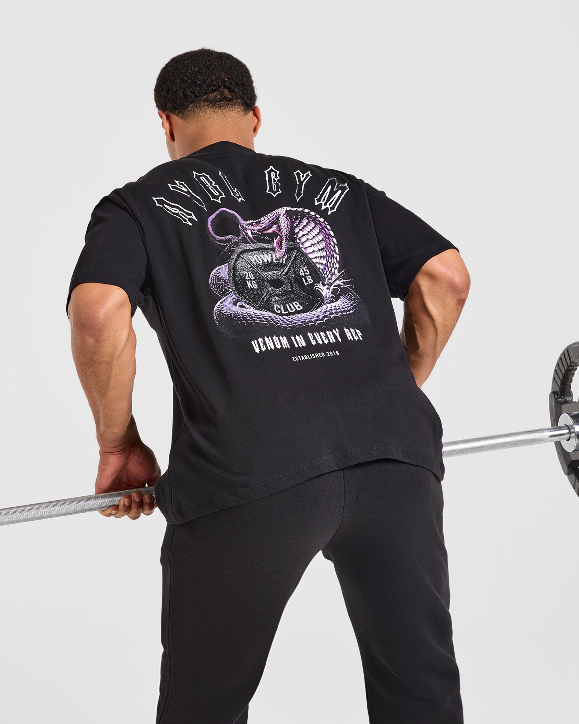 Venom In Every Rep Oversized T Shirt - Schwarz