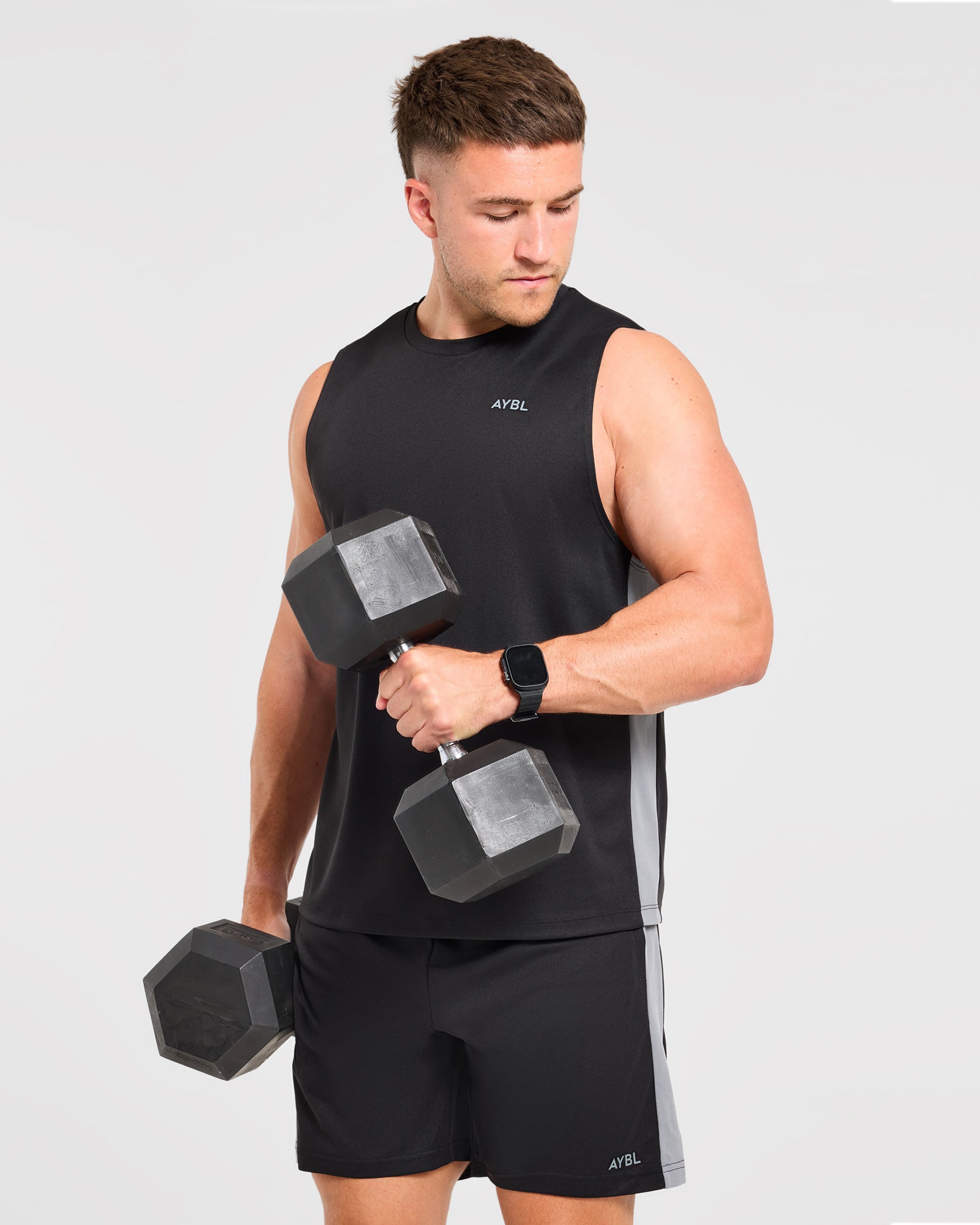 Active Shorts - Schwarz/Charcoal
