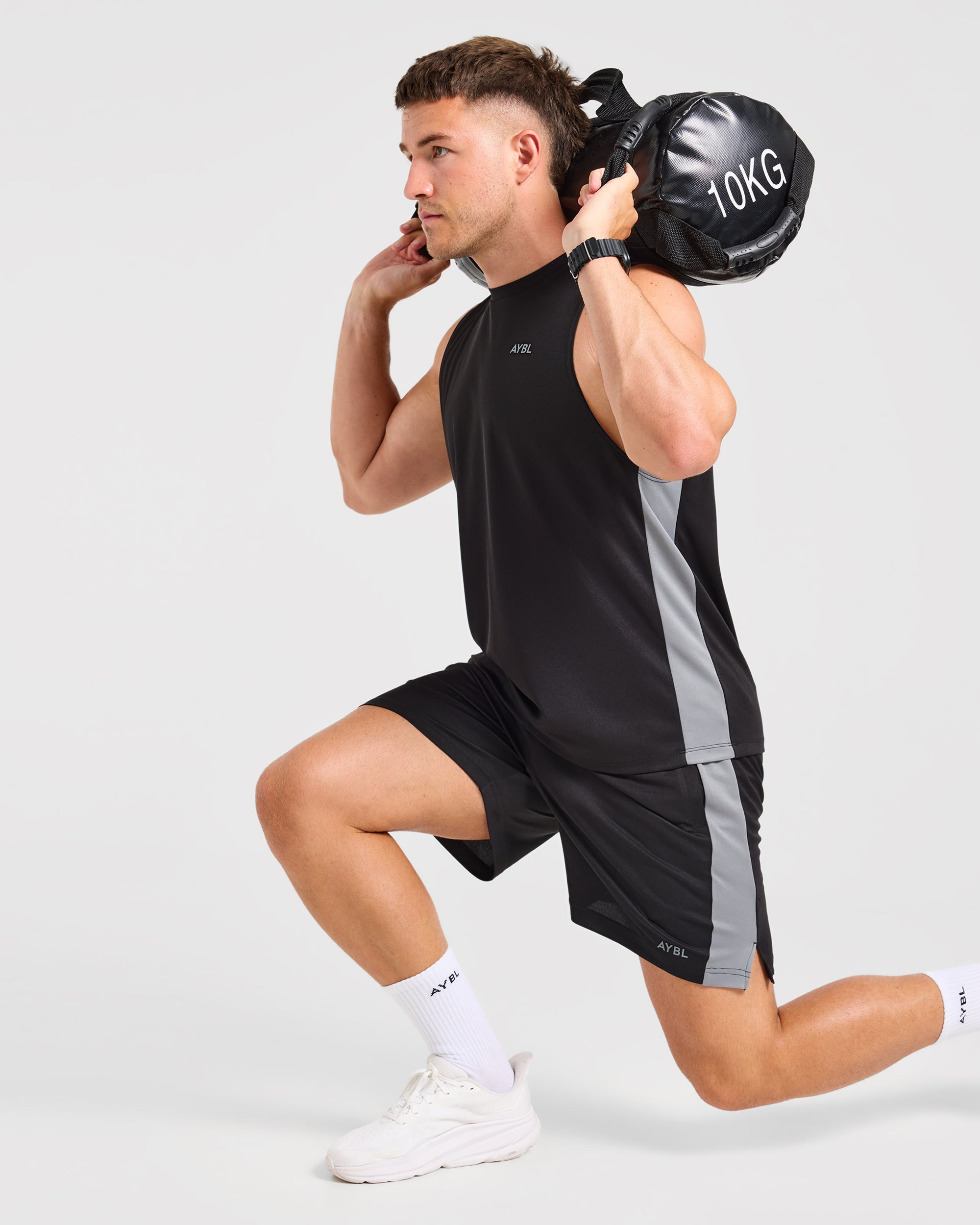 Active Shorts - Schwarz/Charcoal
