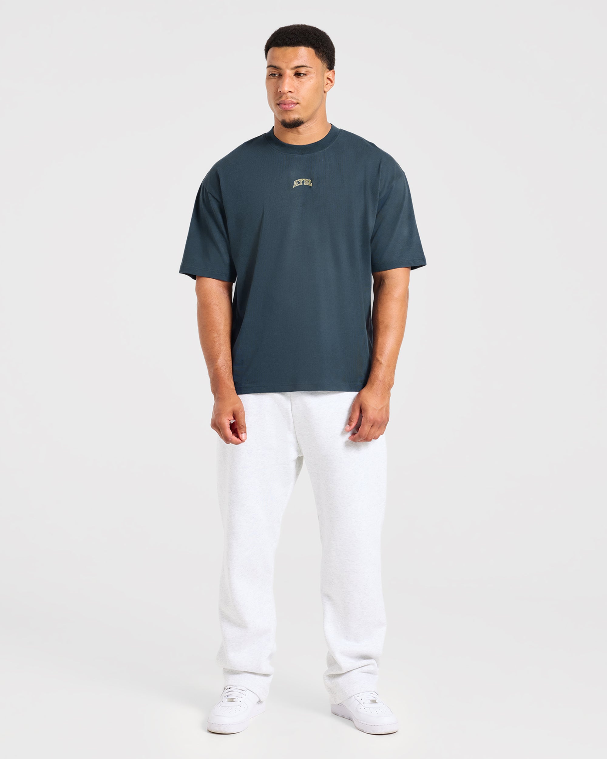 Relentless Eagle Oversized T Shirt - Petrol Blau