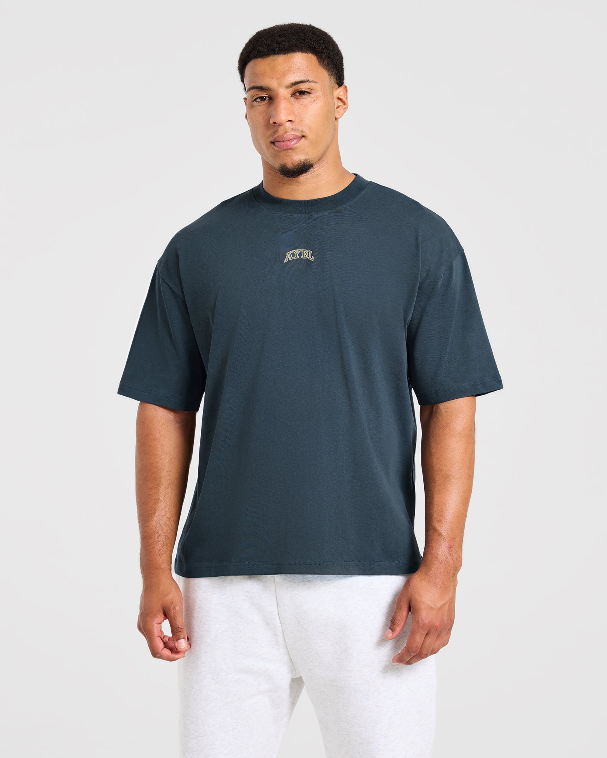 Relentless Eagle Oversized T Shirt - Petrol Blau