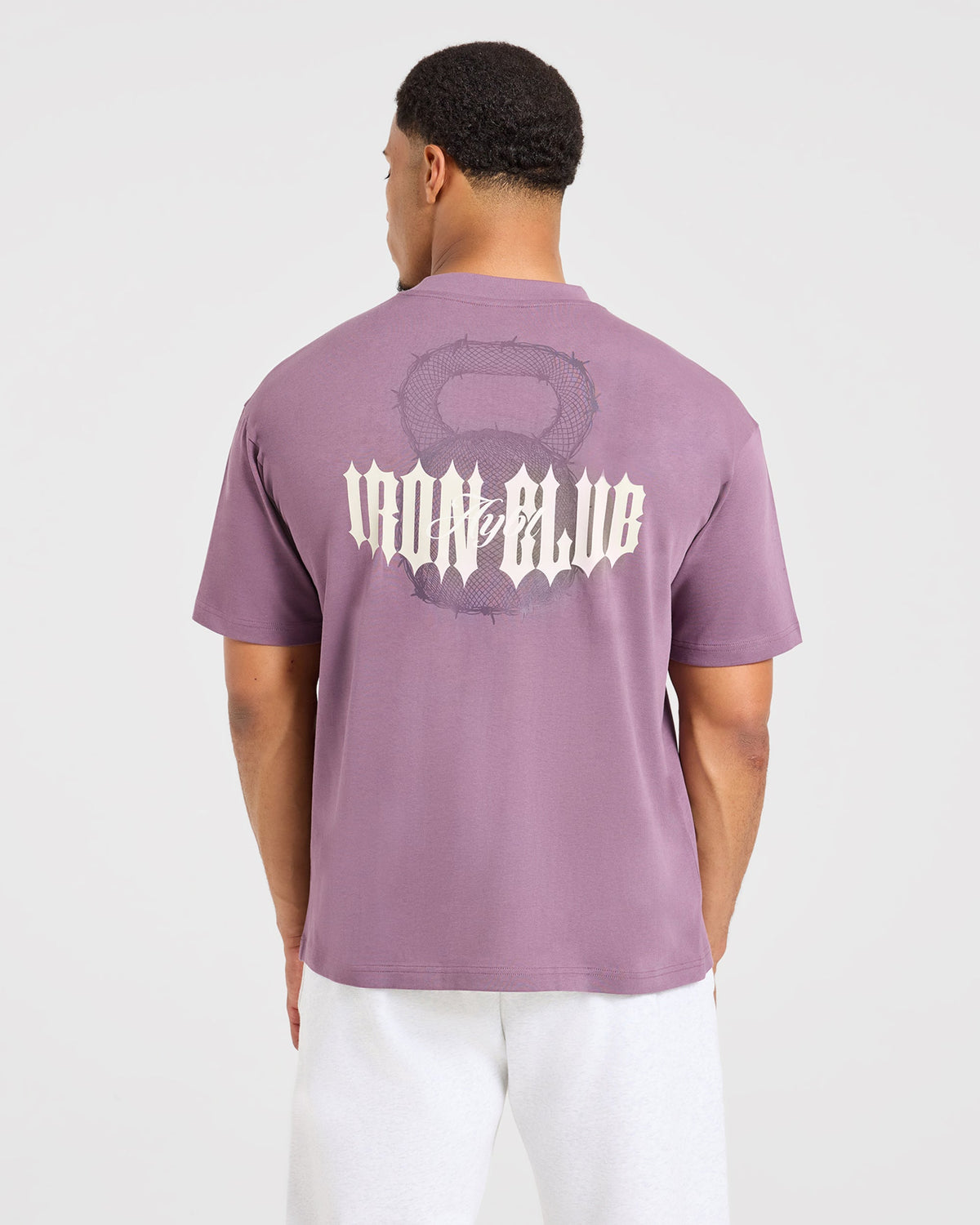 AYBL Iron Club Kettlebell Oversized T Shirt - Midnight Lila