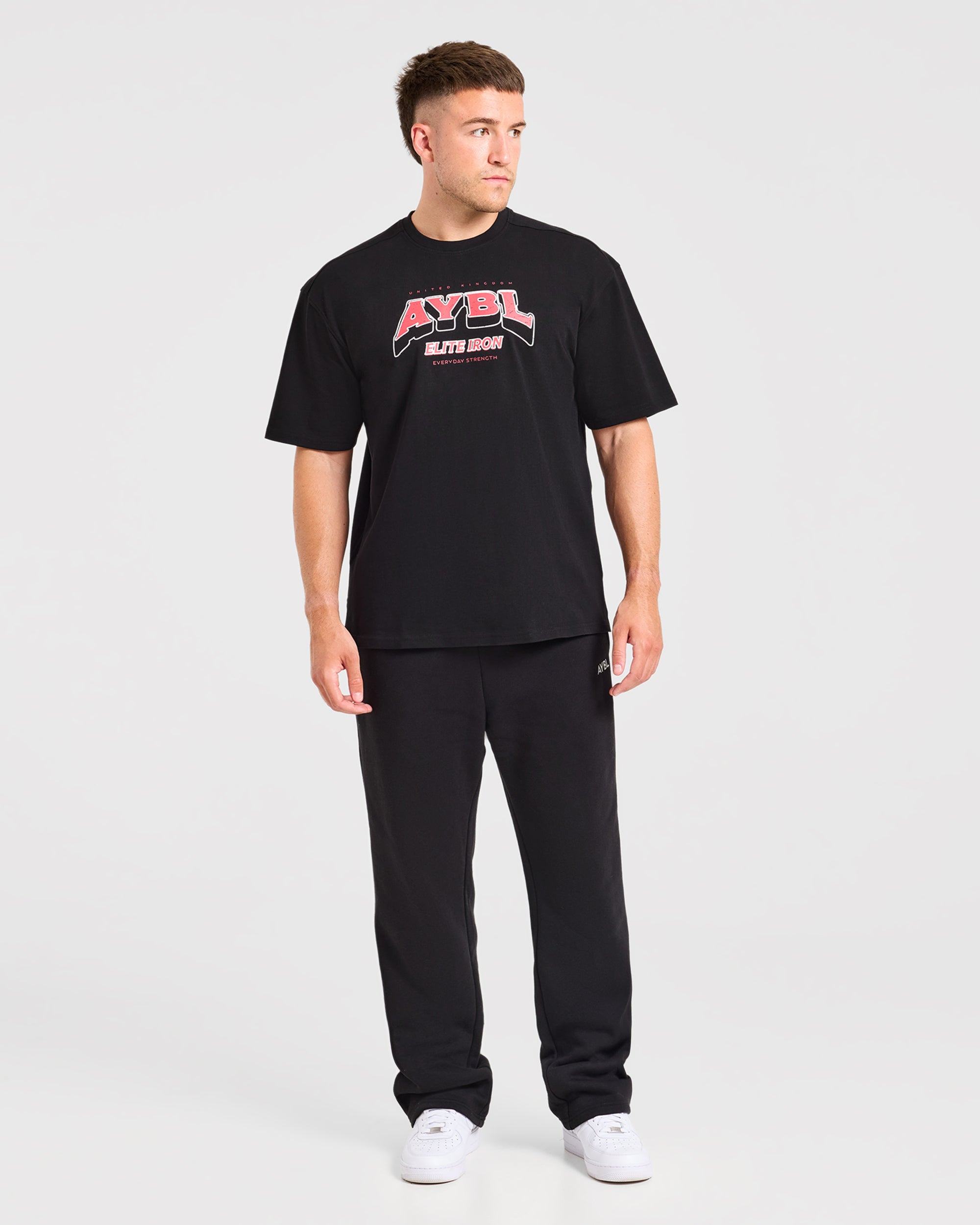 AYBL Elite Iron Oversized T Shirt - Schwarz