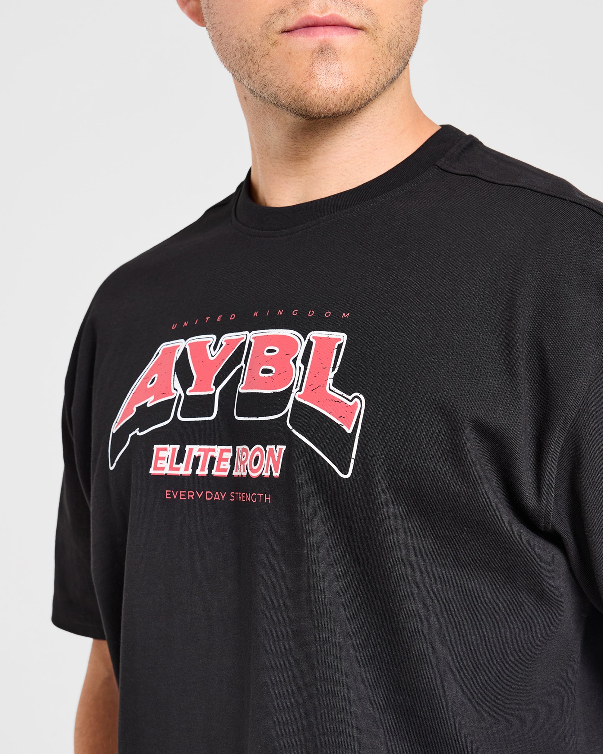 AYBL Elite Iron Oversized T Shirt - Schwarz