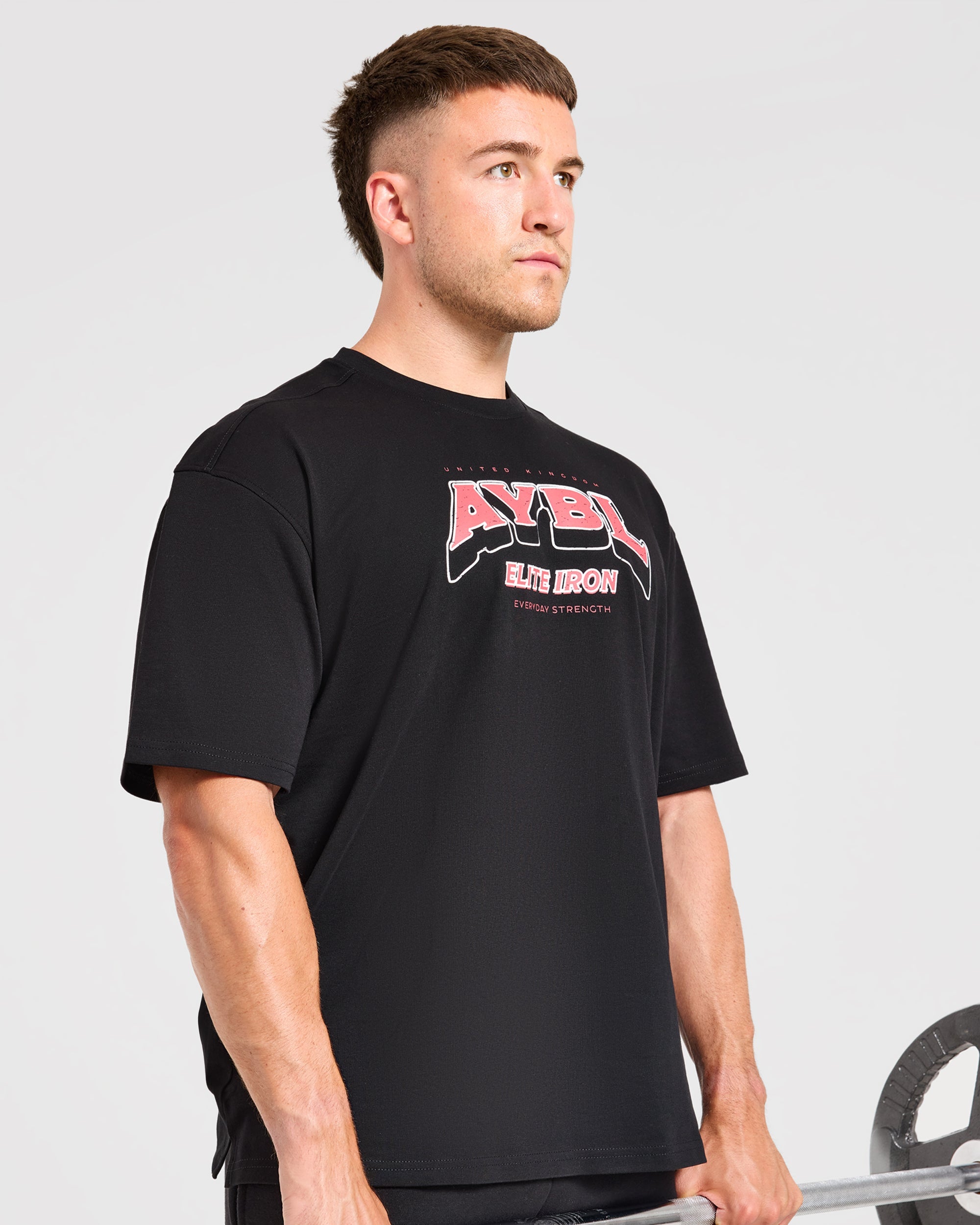 AYBL Elite Iron Oversized T Shirt - Schwarz