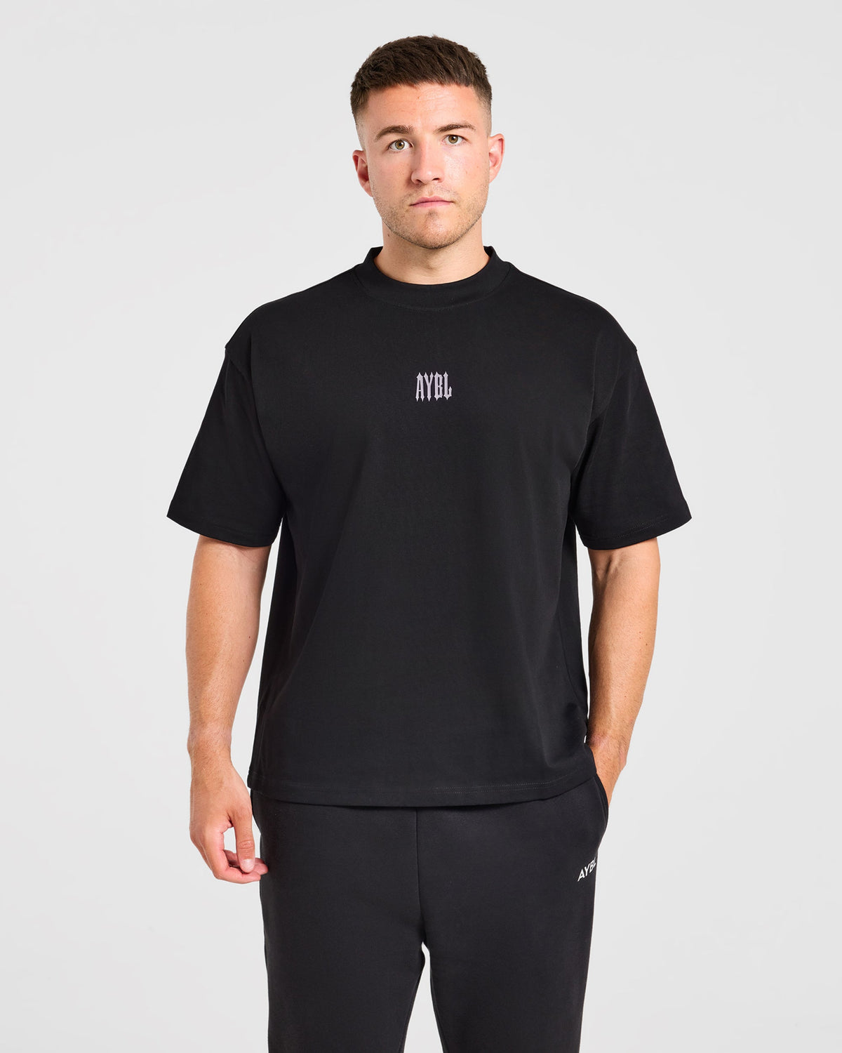 AYBL Iron Club Kettlebell Oversized T Shirt - Schwarz