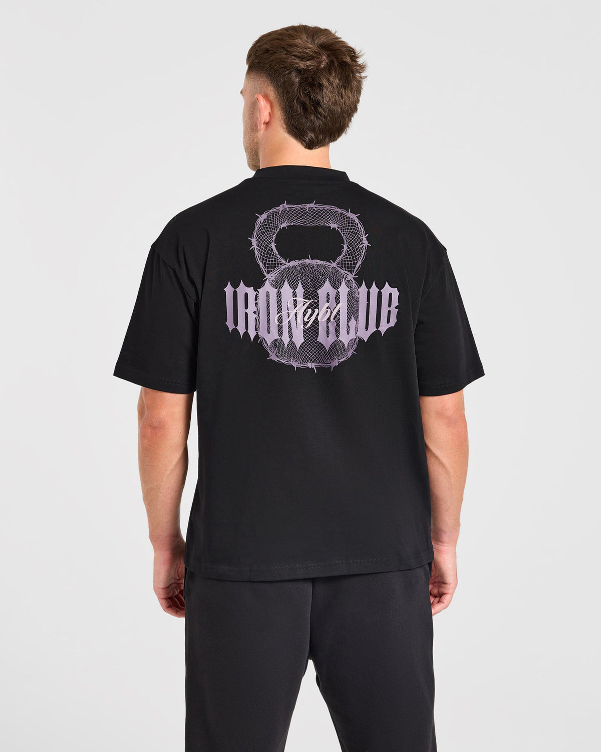 AYBL Iron Club Kettlebell Oversized T Shirt - Schwarz