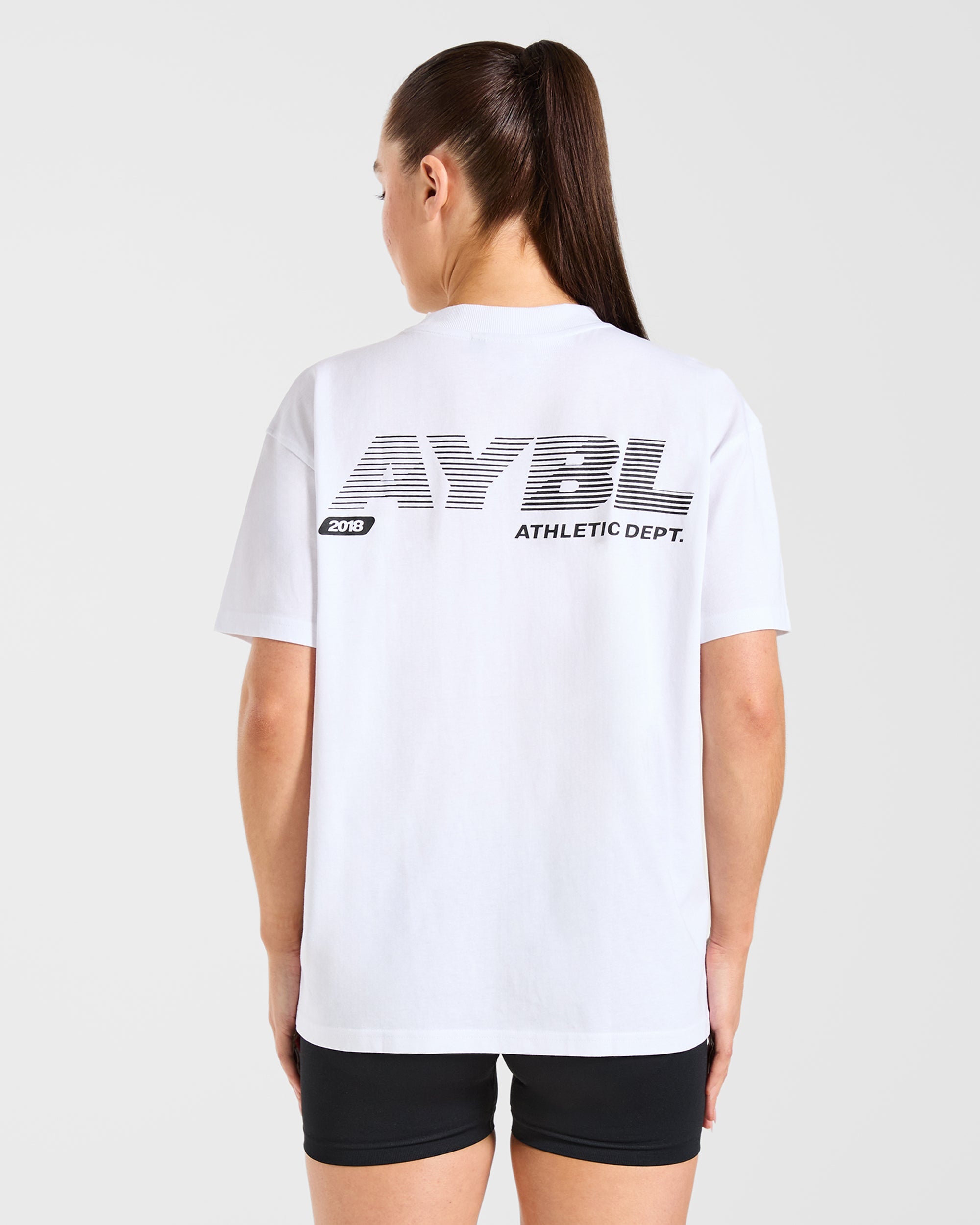 Athletics Department Oversized T Shirt - Weiß