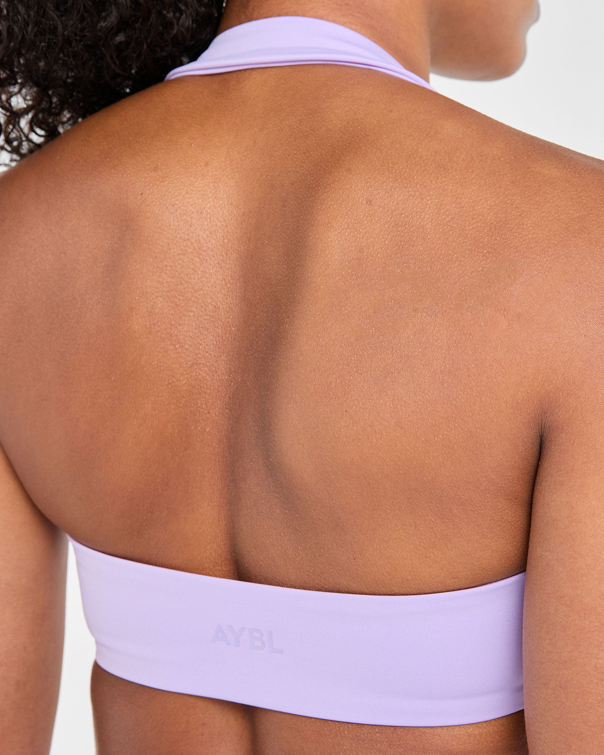 Essential Halterneck Sports Bra - Pastel Lila