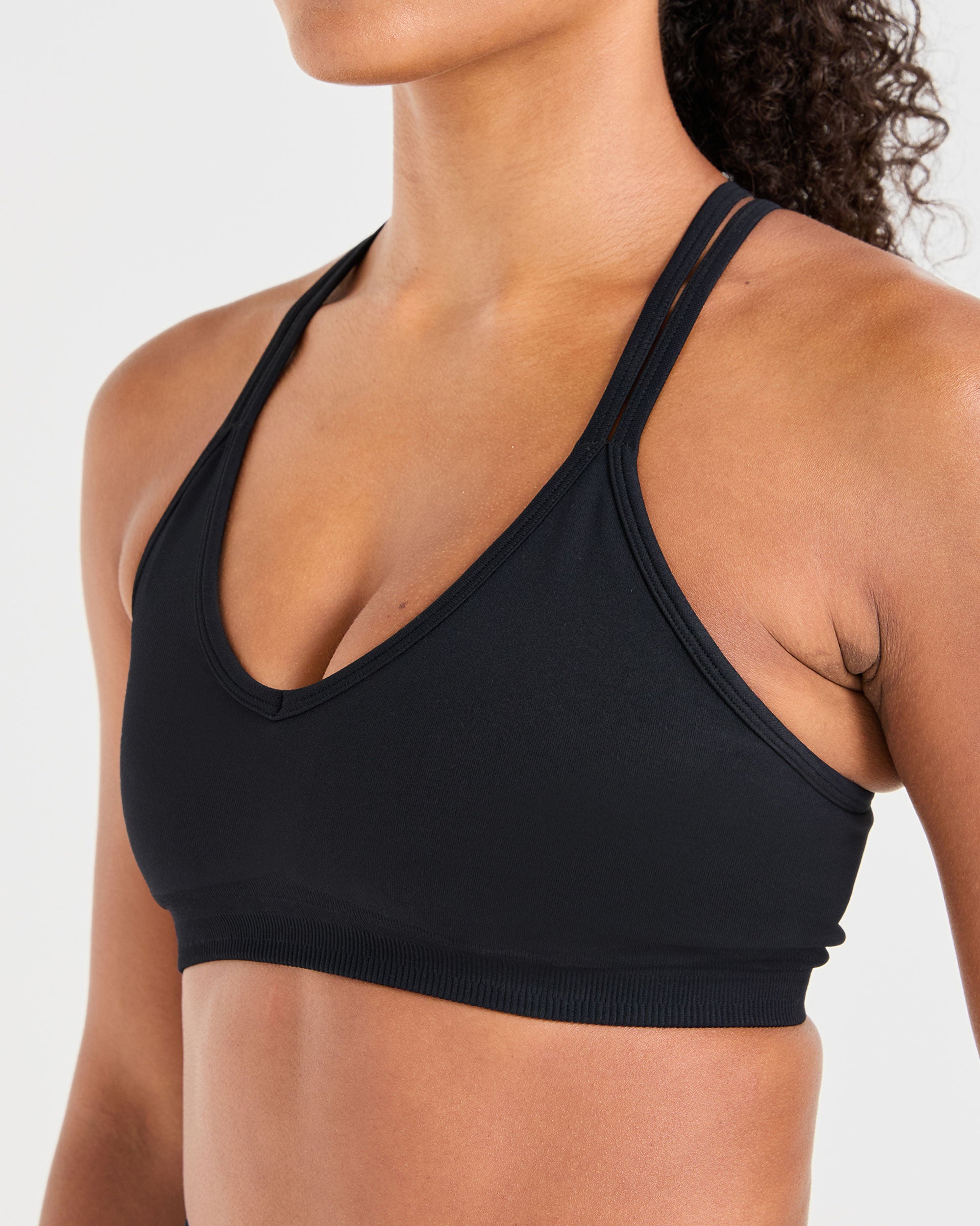 Power Seamless Sports Bra - Schwarz