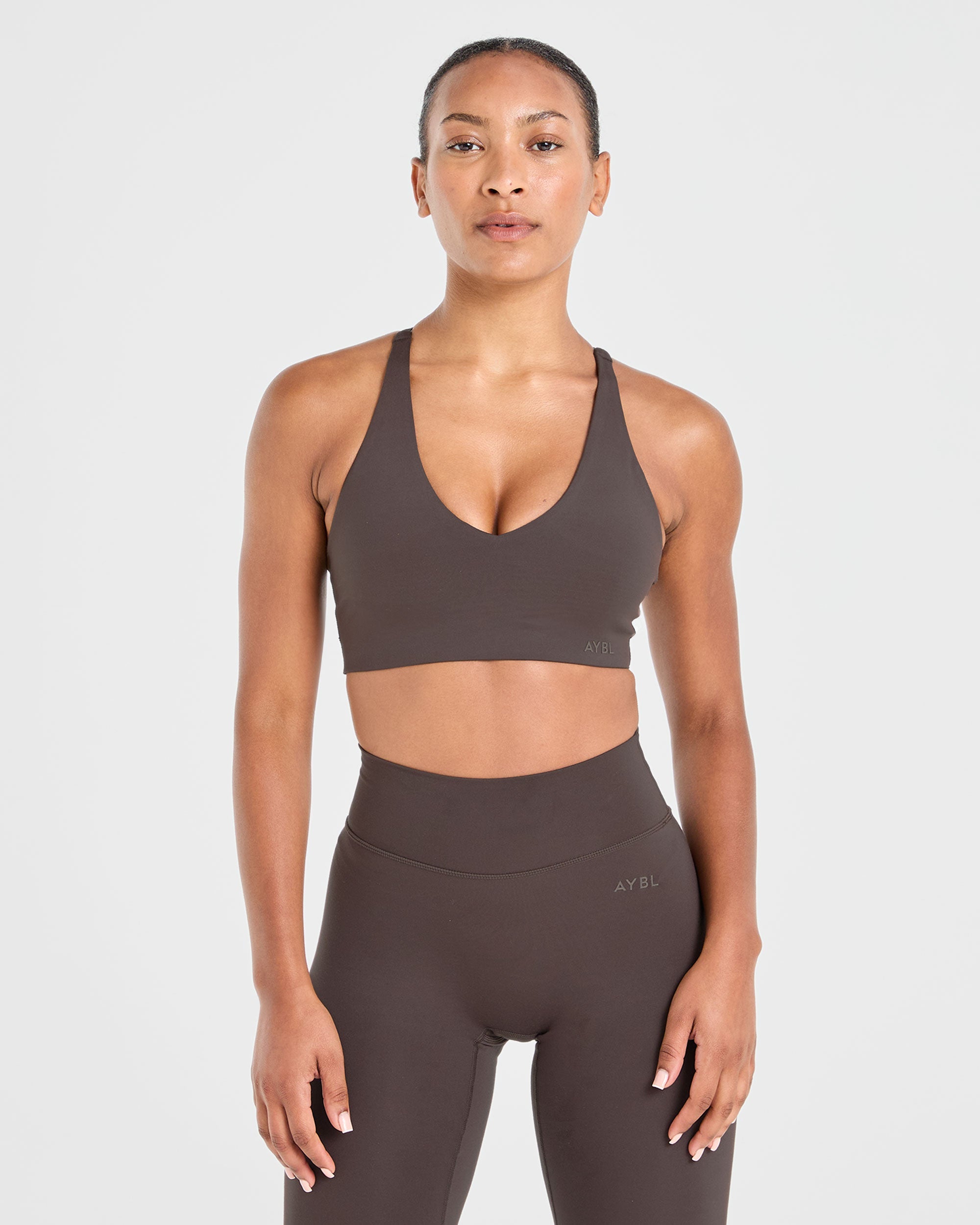 Staple Sports Bra - Coffee Braun