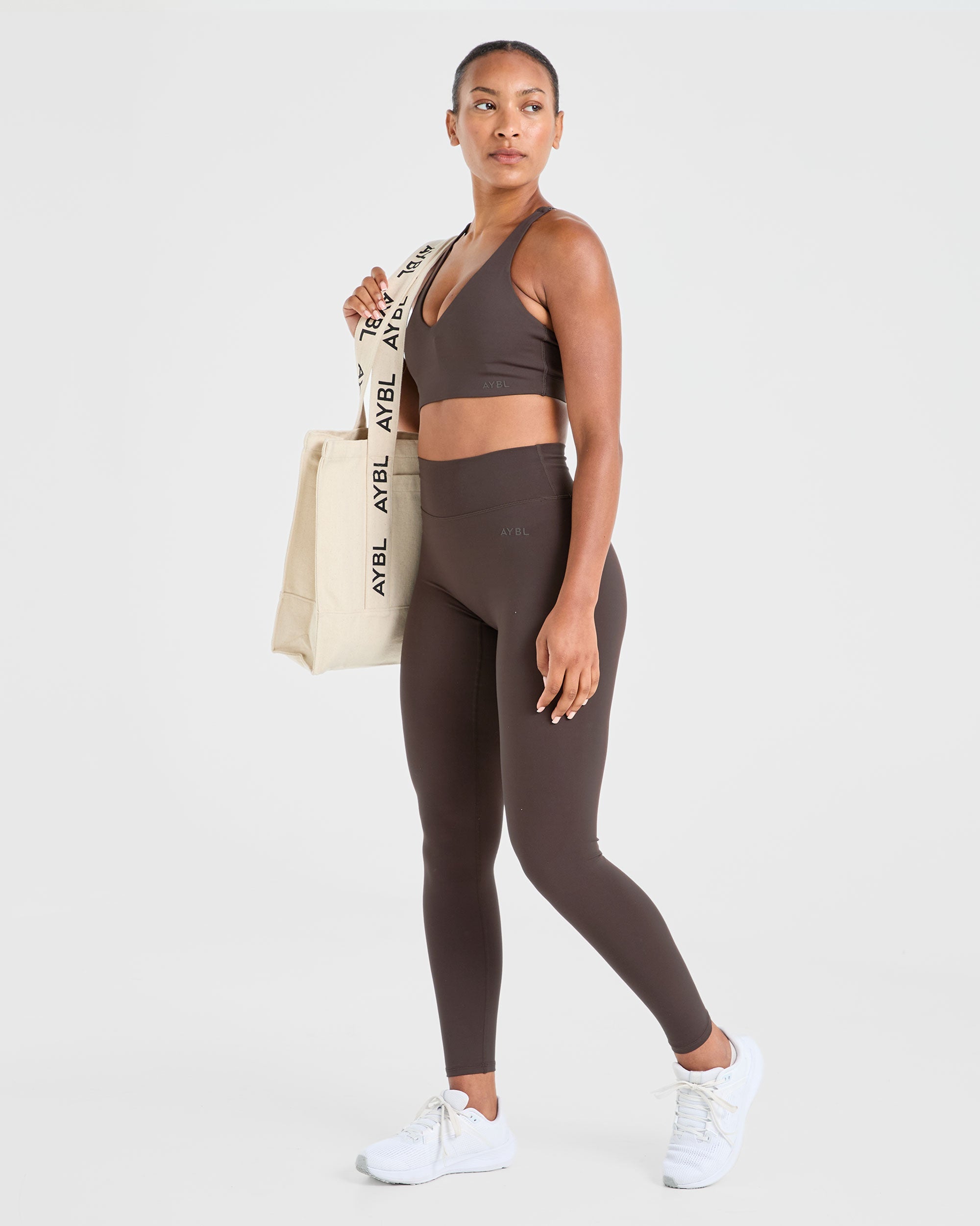 Staple Sports Bra - Coffee Braun