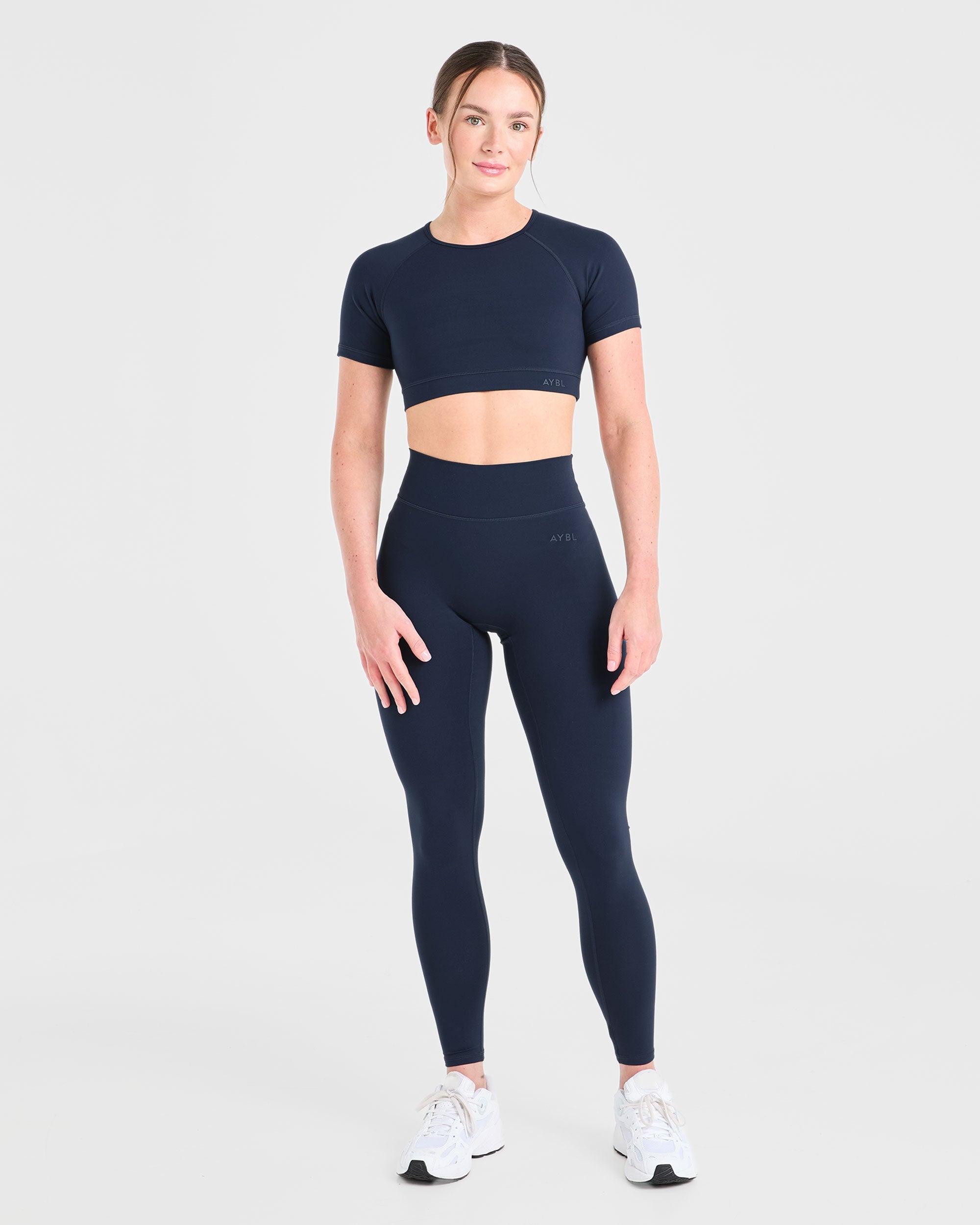 Staple Crop Top - Navy