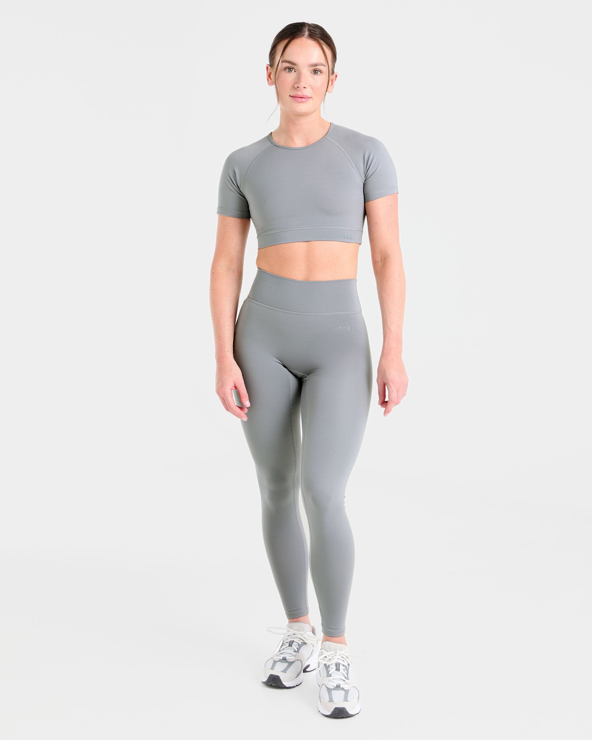 Staple Crop Top - Grau