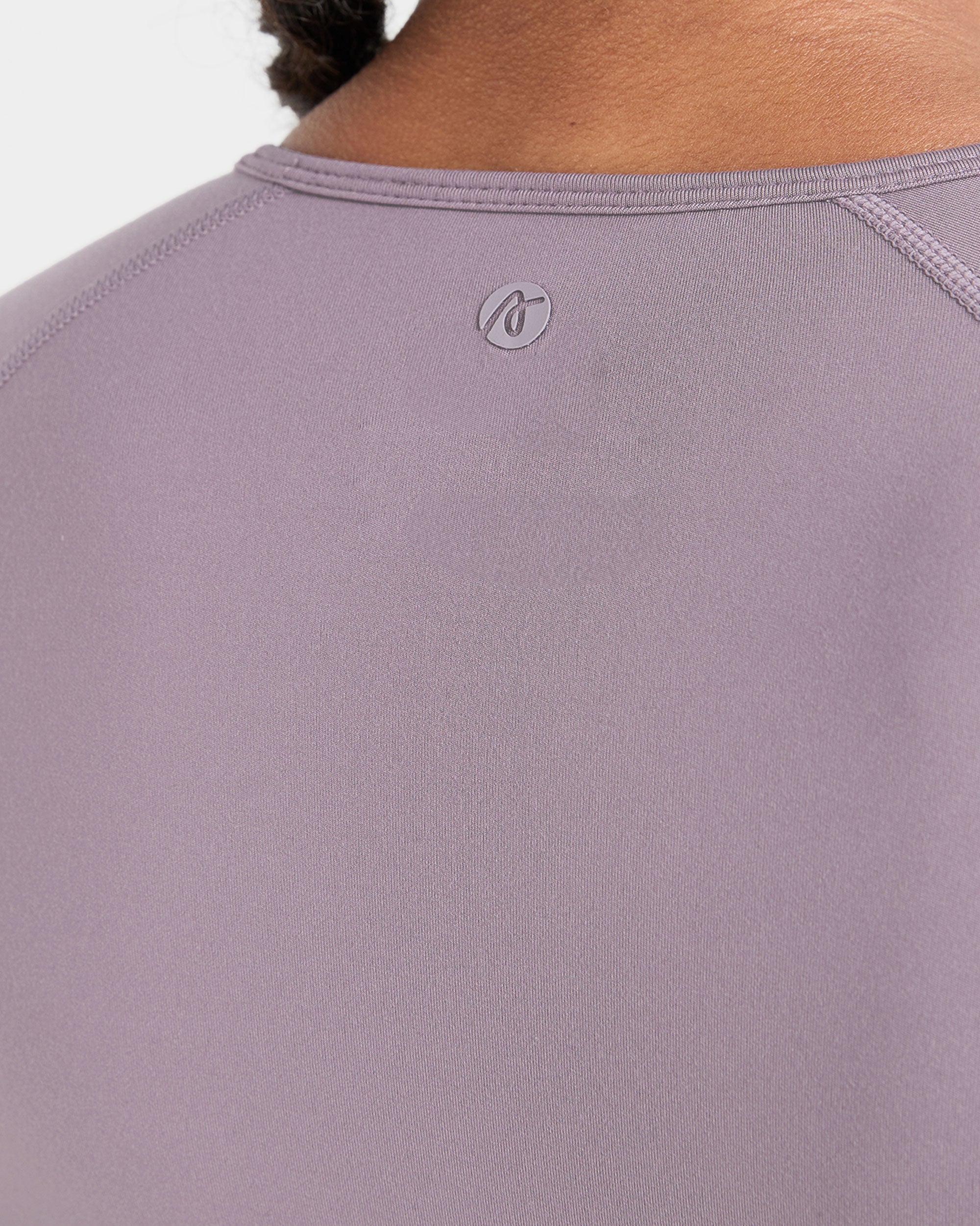 Staple Long Sleeve Crop Top - Mauve Violet