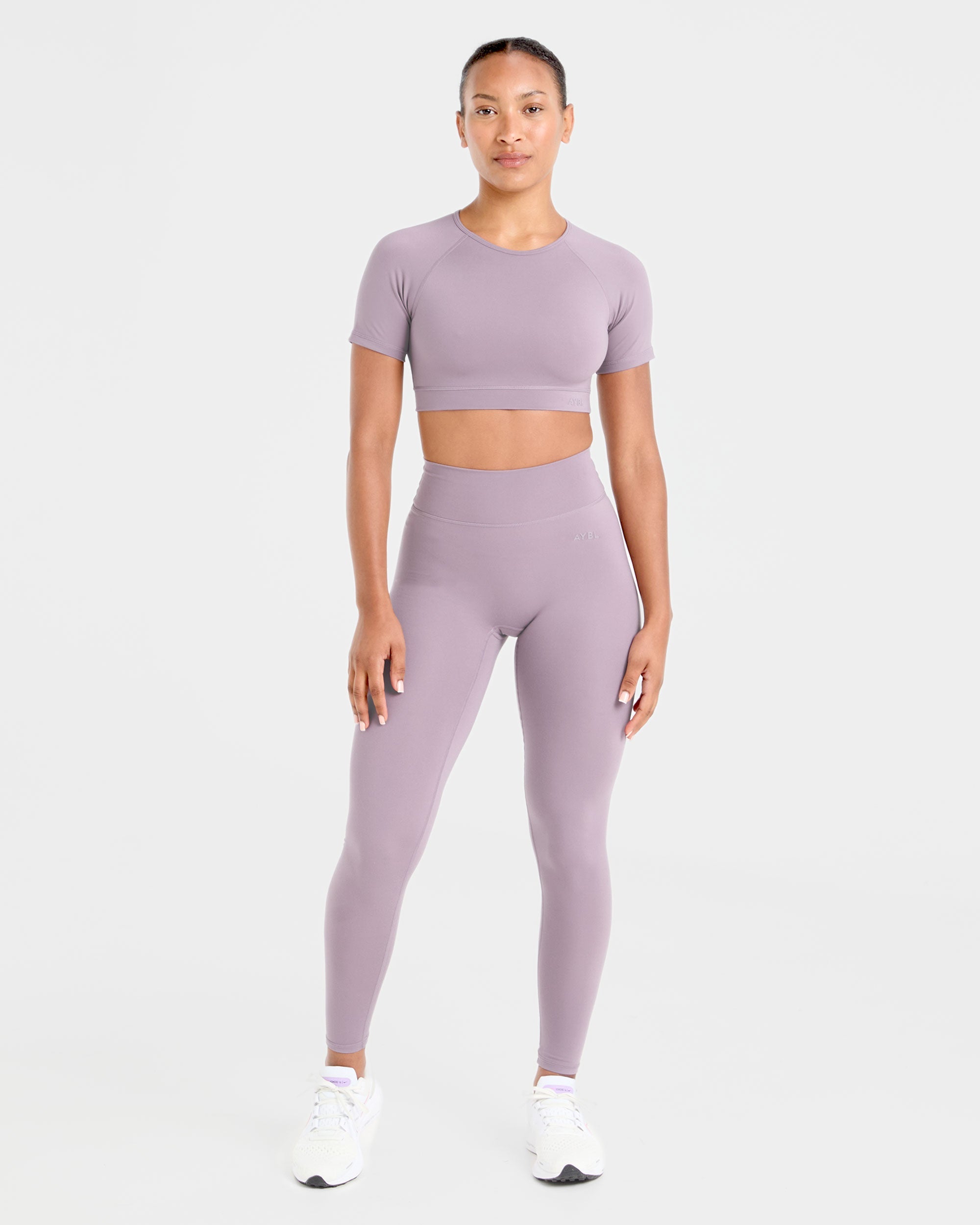 Staple Crop Top - Mauve Violet