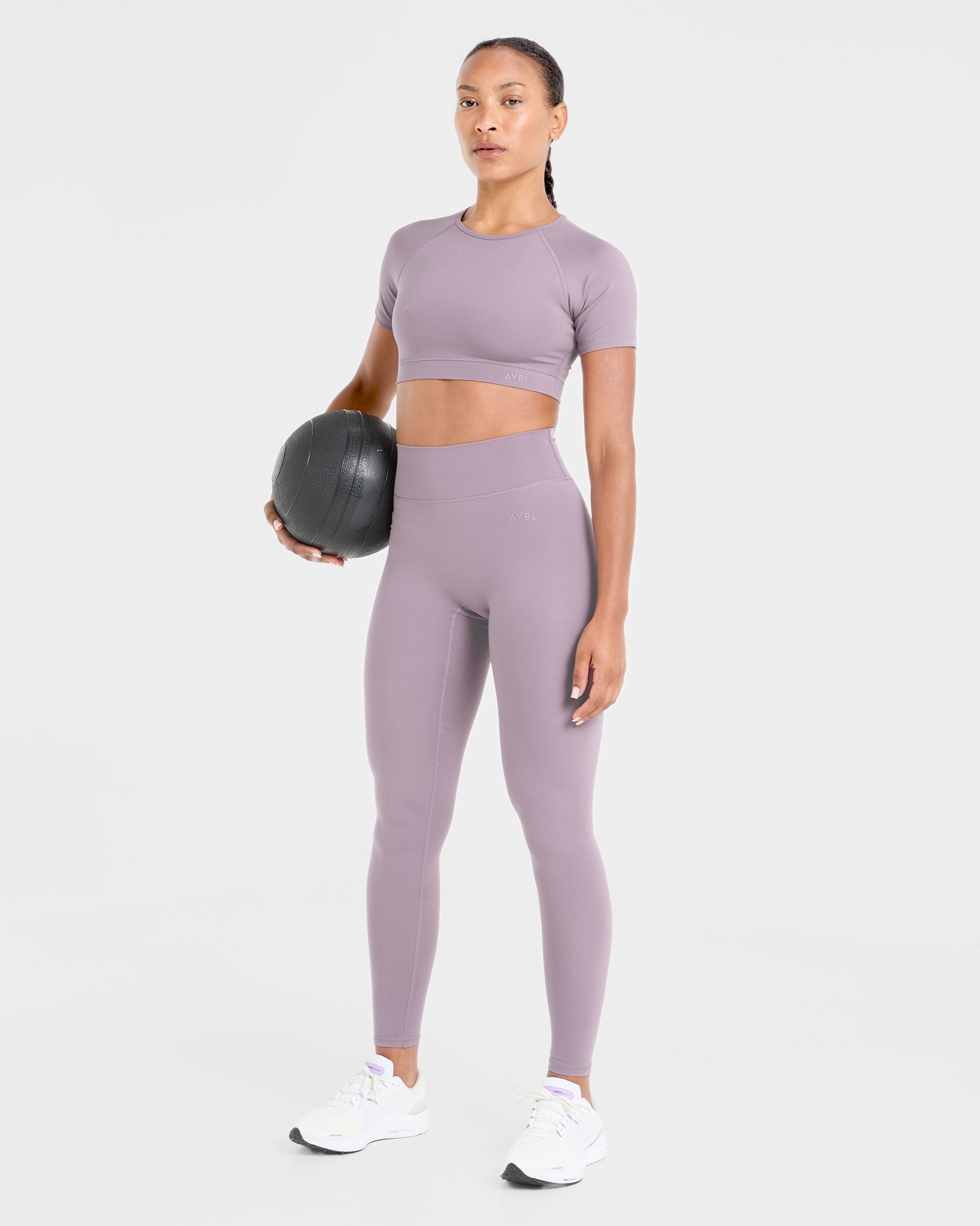 Staple Crop Top - Mauve Violet