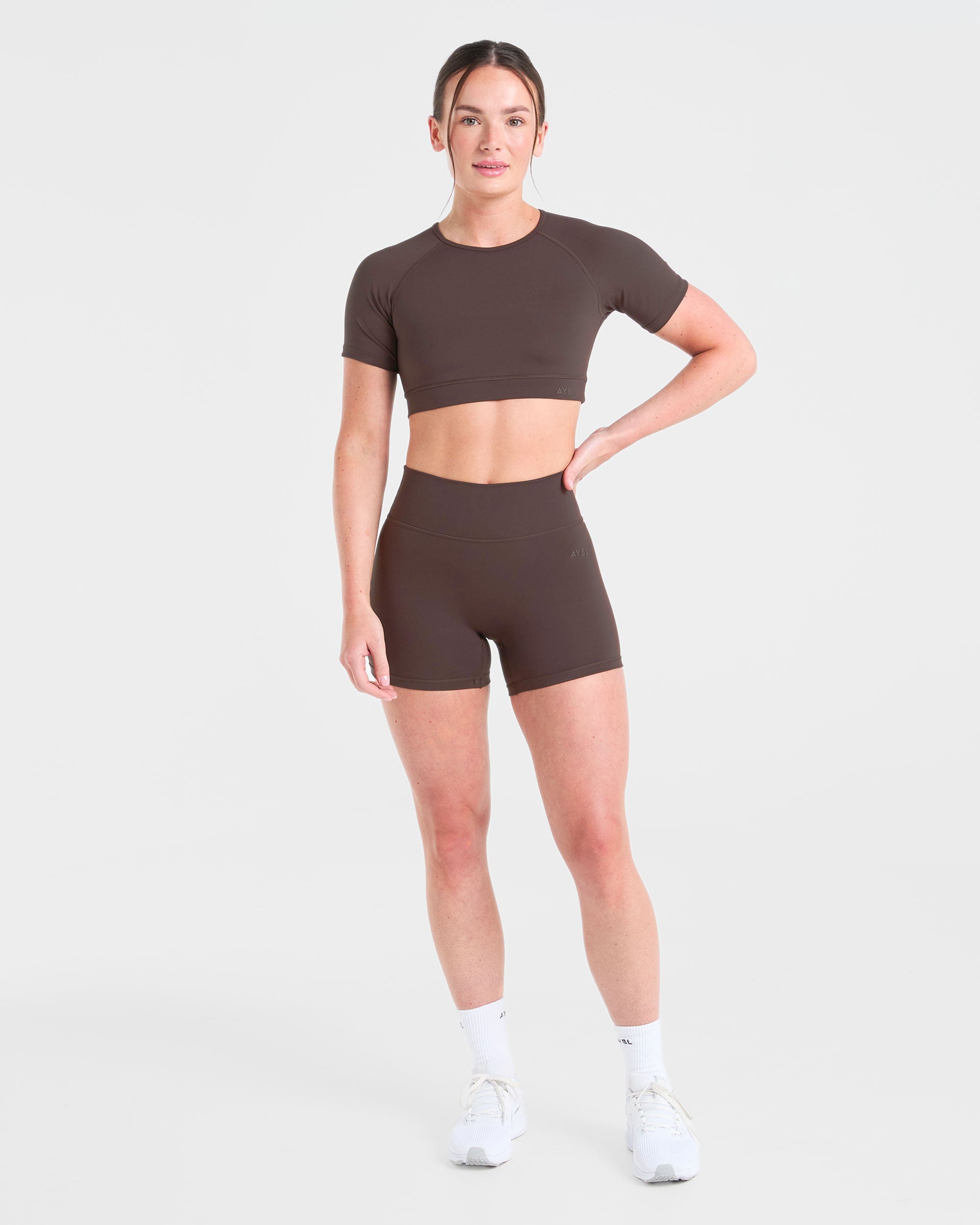 Staple Crop Top - Coffee Braun