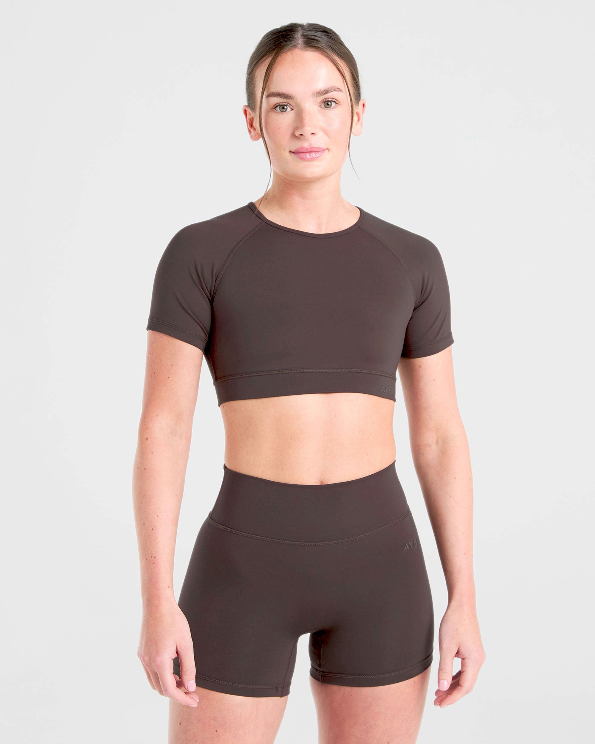 Staple Crop Top - Coffee Braun