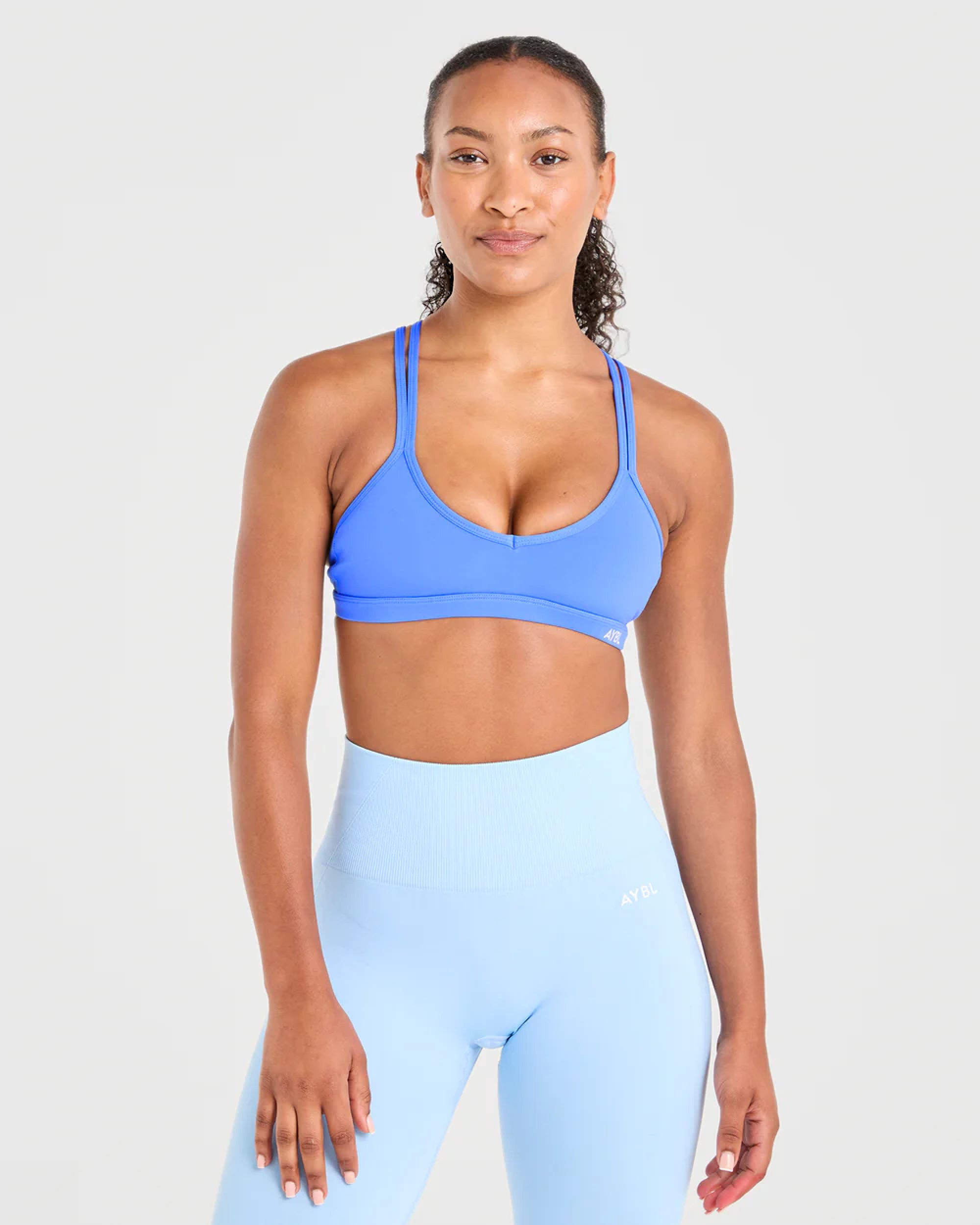 Essential Strappy Sports Bra Hot Rosa